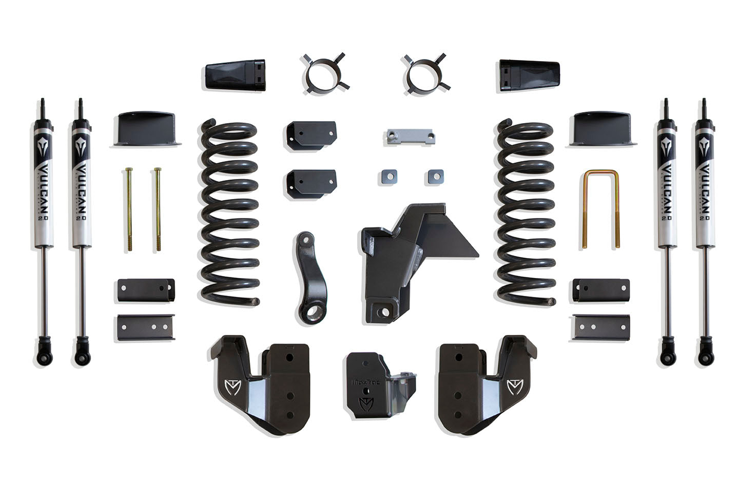 MaxTrac Suspension 2019-2024 Dodge Ram 2500 4WD 6" Lift Kit Vulcan Shocks K947463VA
