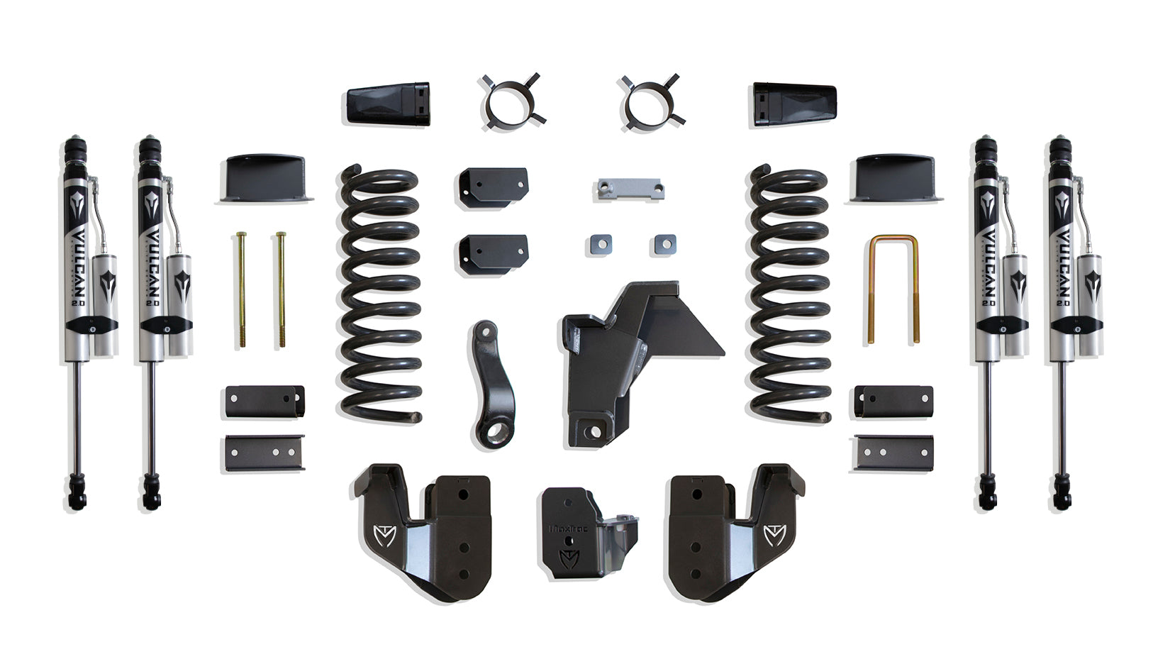 MaxTrac Suspension 2019-2024 Dodge Ram 2500 4WD 6" Lift Kit Vulcan Reservoir Shocks K947463VRA