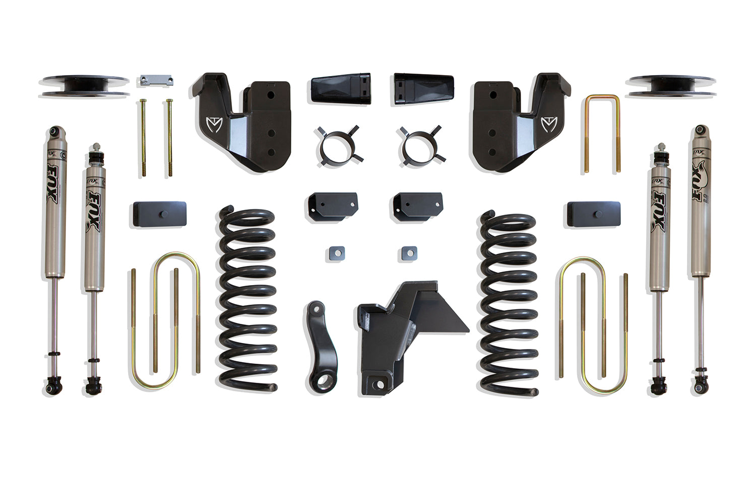 MaxTrac Suspension 2019-2024 Dodge Ram 3500 4WD Diesel 4" Lift Kit Fox Shocks Factory Rear Air Ride K947541FA