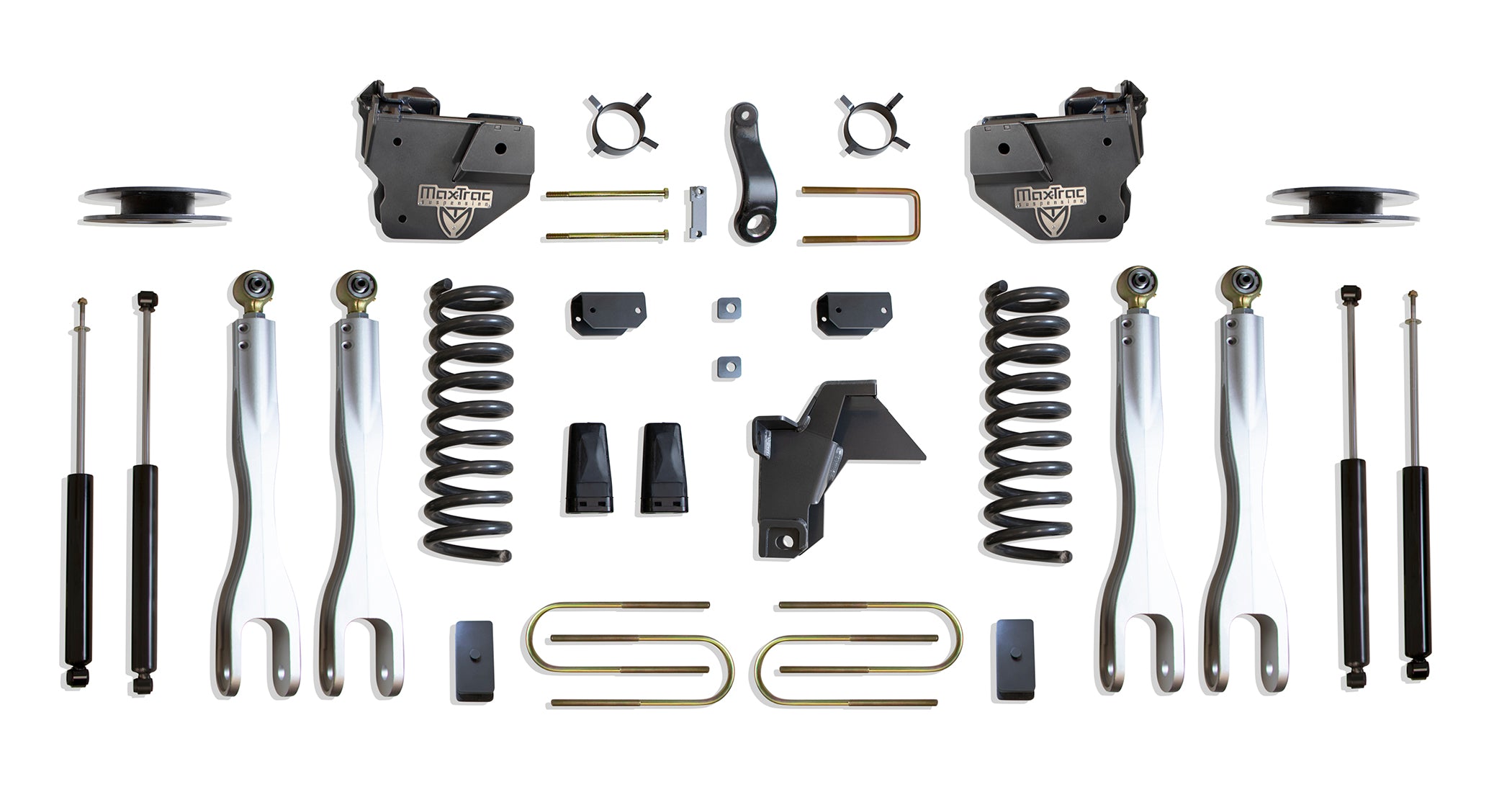MaxTrac Suspension 2019-2024 Dodge Ram 3500 4WD 4" Lift Kit With 4-Links Max Trac Shocks K947541LA