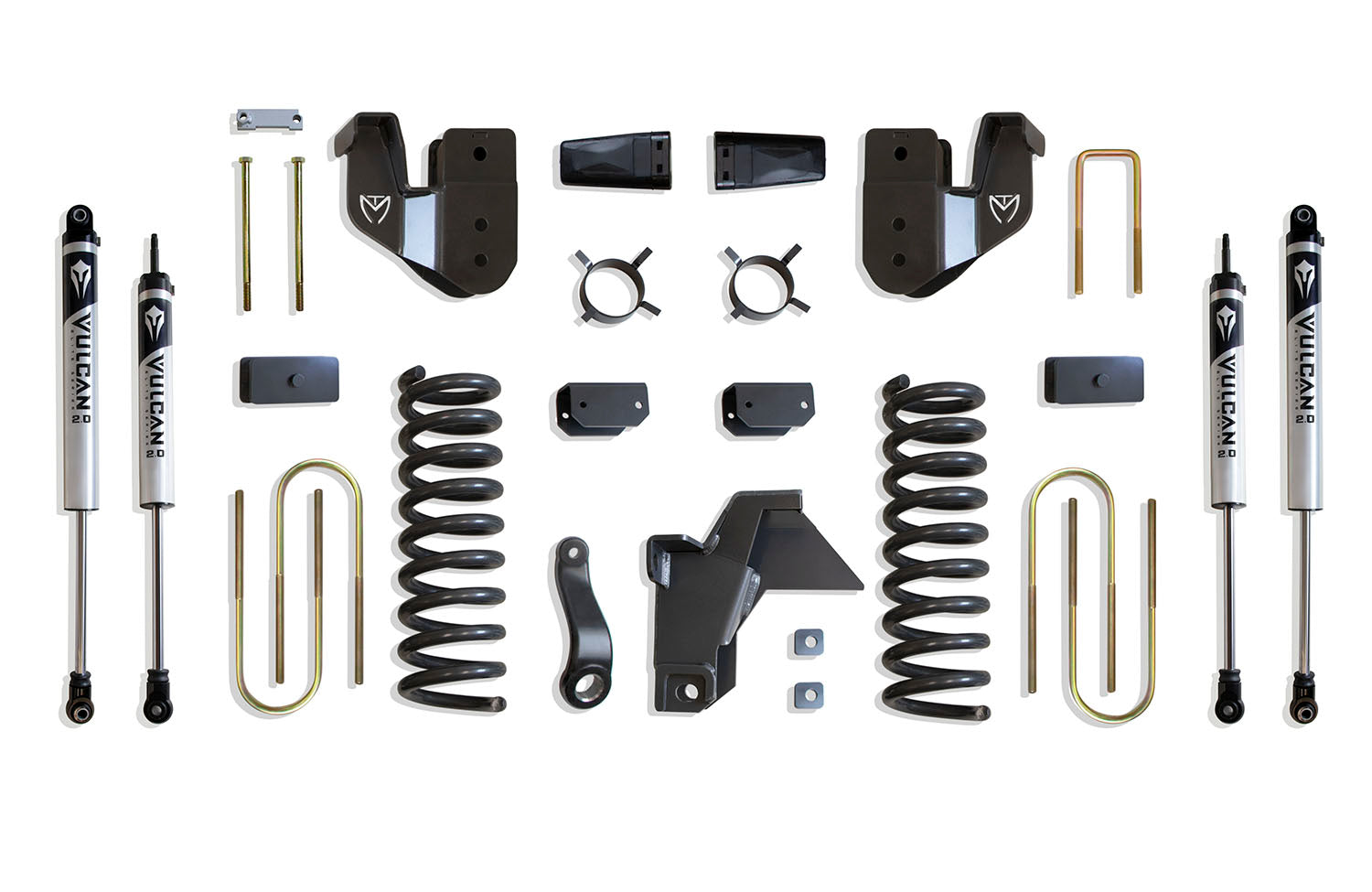 MaxTrac Suspension 2019-2024 Dodge Ram 3500 4WD 4" Lift Kit Vulcan Shocks K947541V