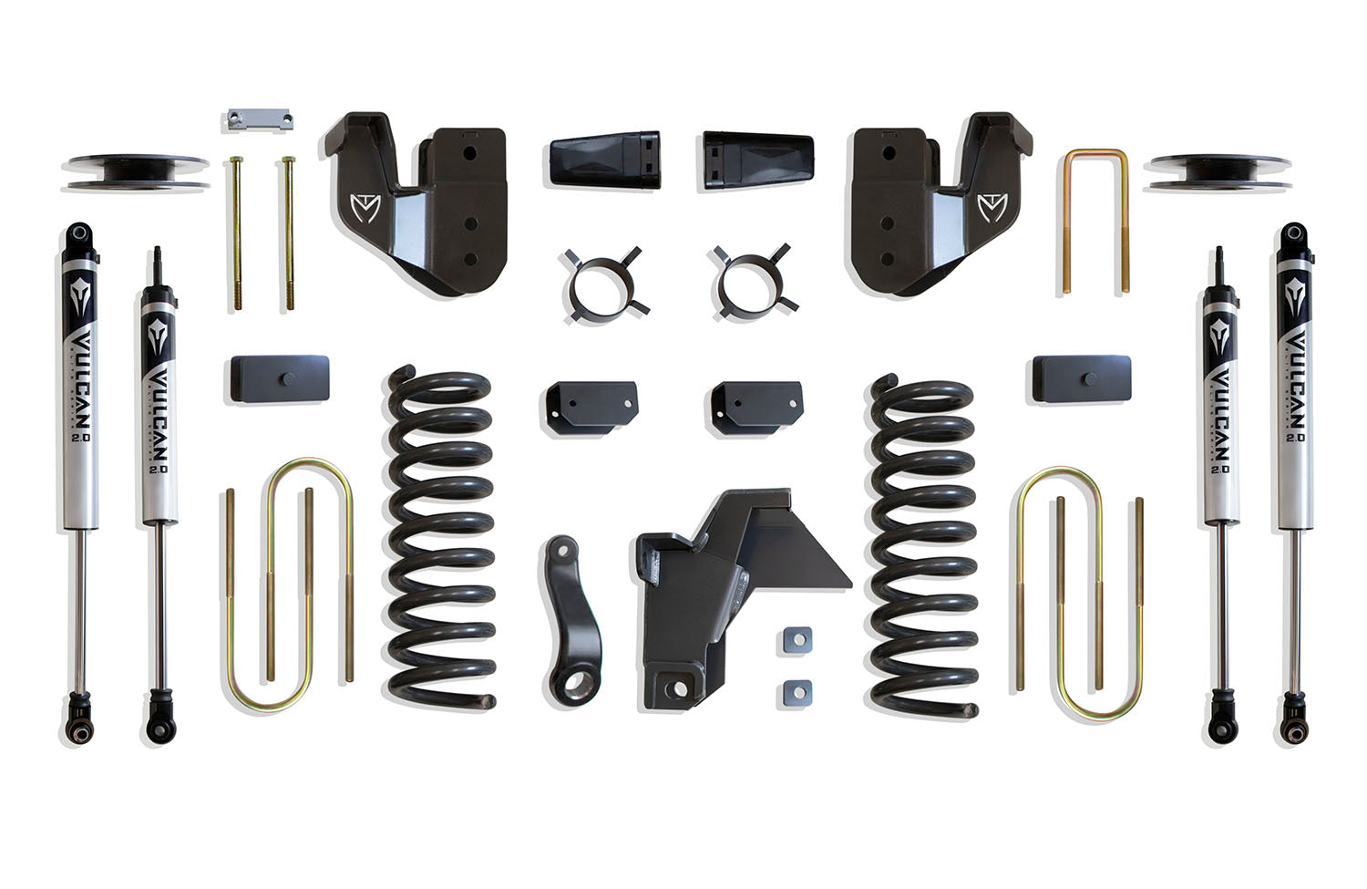 MaxTrac Suspension 2019-2024 Dodge Ram 3500 4WD 4" Lift Kit Vulcan Shocks K947541VA