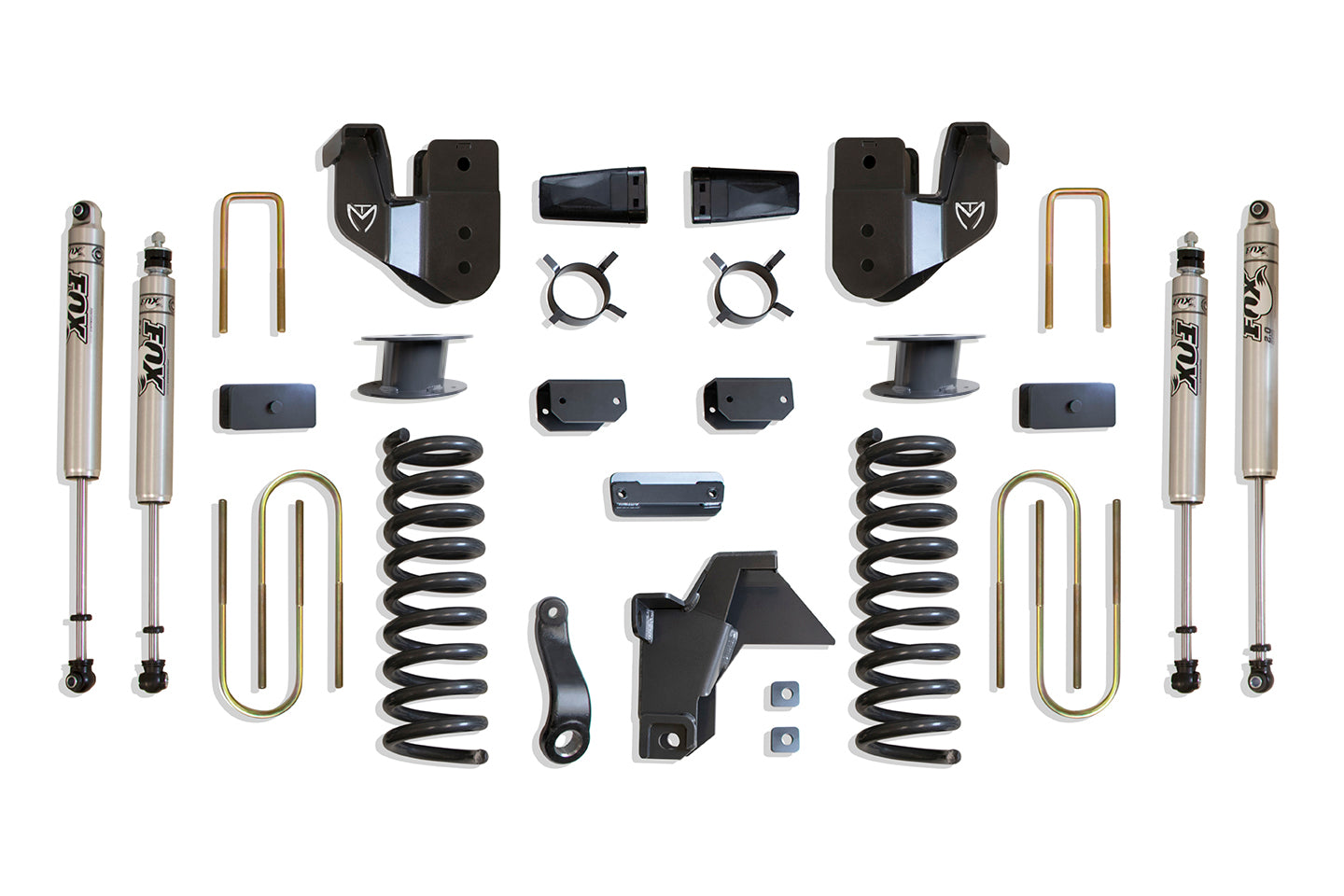 MaxTrac Suspension 2019-2024 Dodge Ram 3500 4WD Diesel 6" Lift Kit Fox Shocks Factory Rear Air Ride K947563FA
