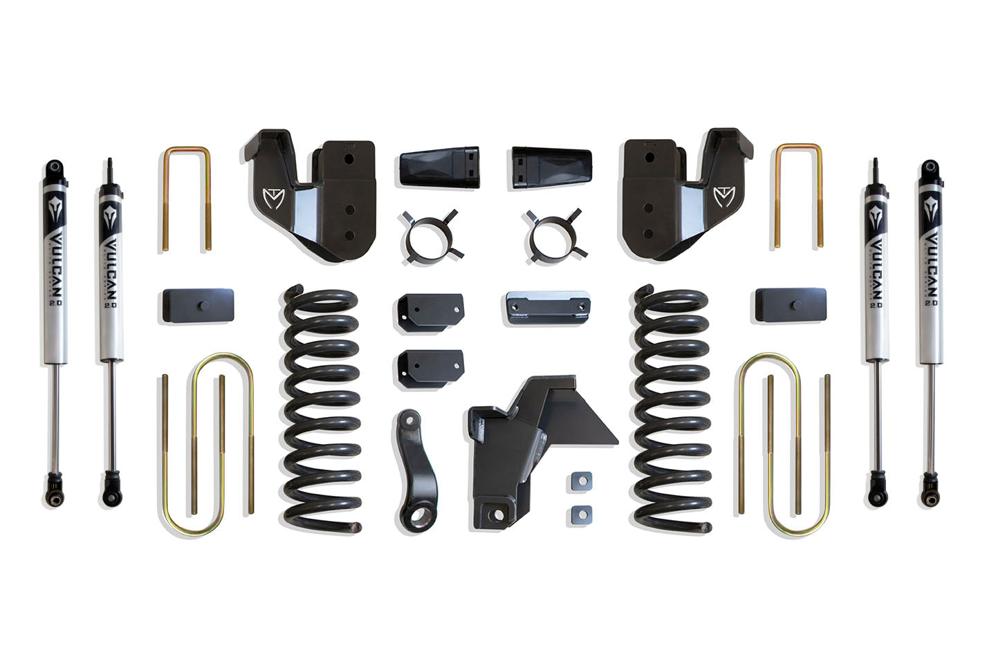 MaxTrac Suspension 2019-2024 Dodge Ram 3500 4WD 6" Lift Kit Vulcan Shocks K947563V