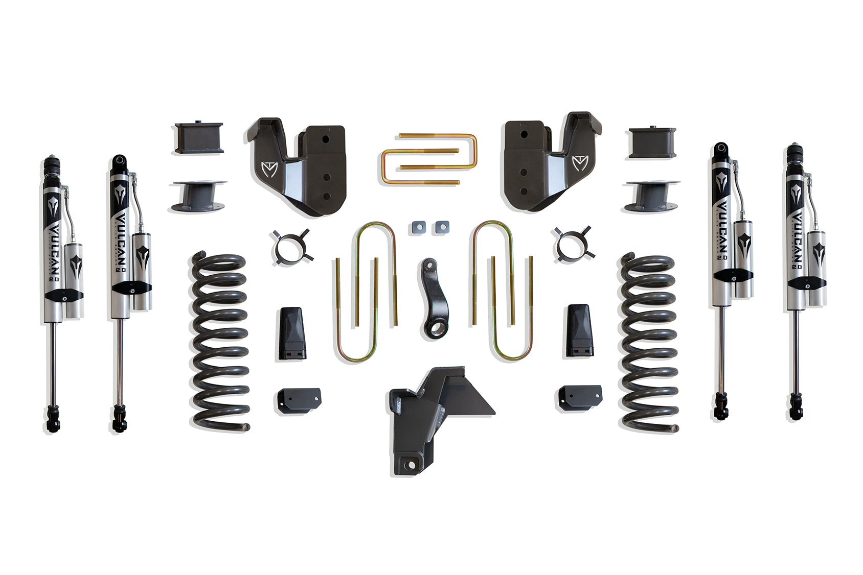 MaxTrac Suspension 2019-2024 Dodge Ram 3500 4WD 6" Lift Kit Vulcan Reservoir Shocks K947563VRA