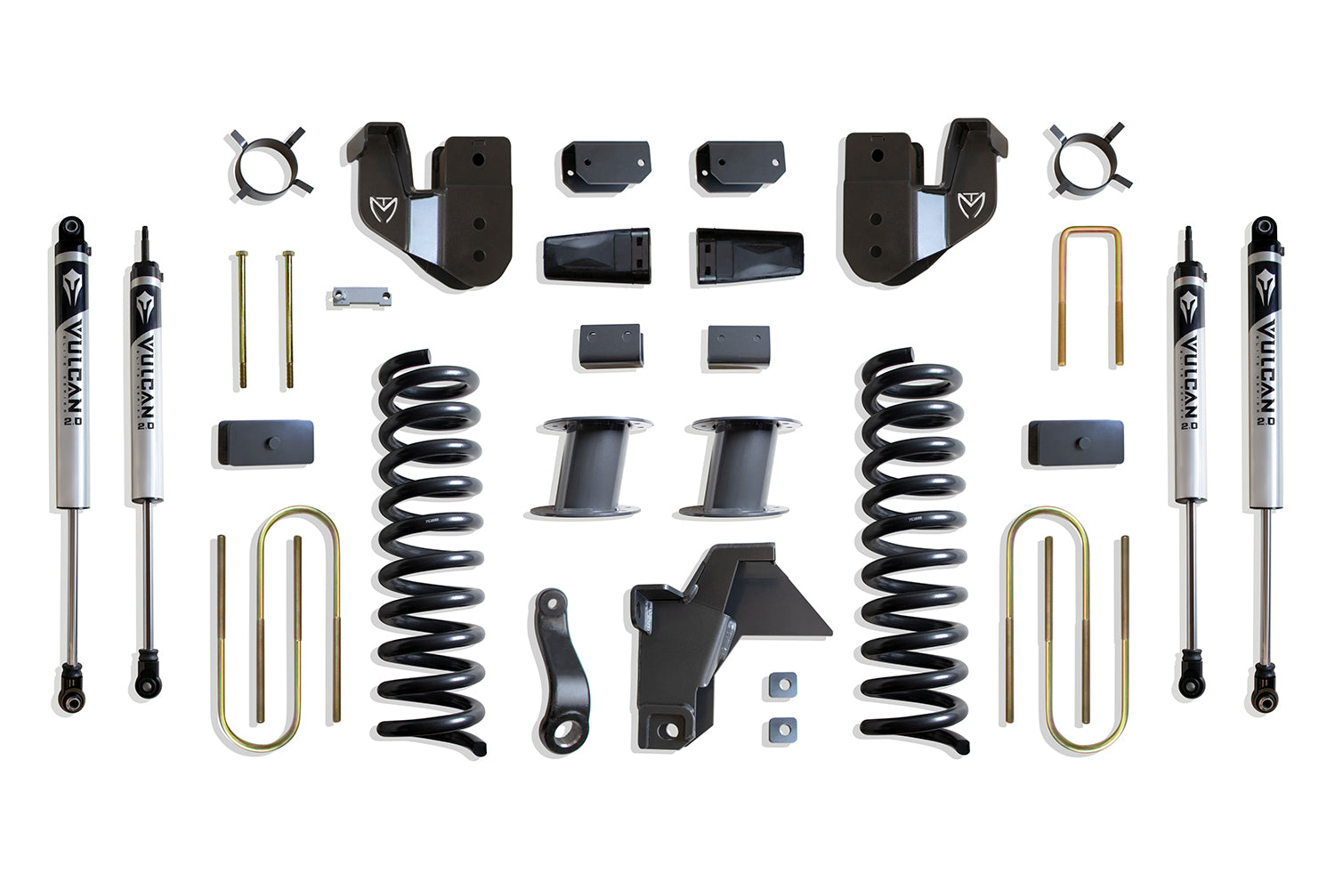 MaxTrac Suspension 2019-2024 Dodge Ram 3500 4WD 8" Lift Kit Vulcan Shocks K947585VA