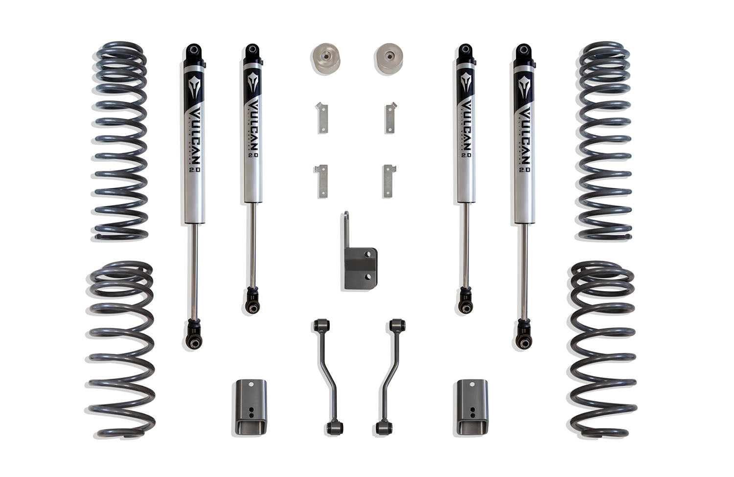 MaxTrac Suspension 2018-2024 Jeep Wrangler Jl 4WD 3" Lift Kit With Vulcan Series Shocks K949832V
