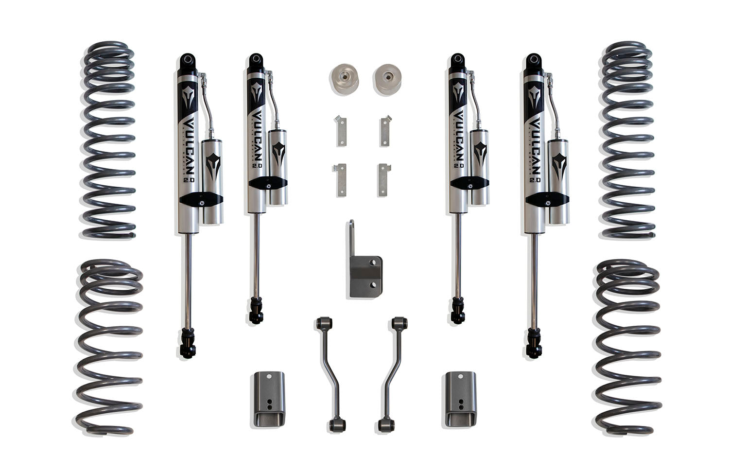 MaxTrac Suspension 2018-2024 Jeep Wrangler Jl 4WD 3" Lift Kit With Vulcan Series Reservoir Shocks K949832VR