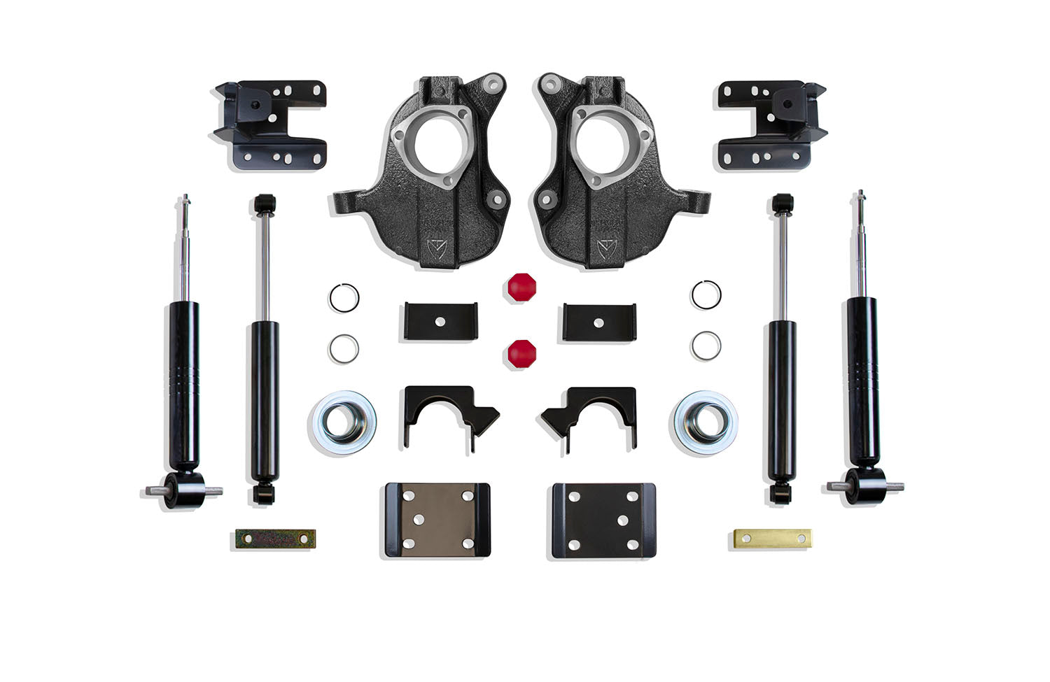 MaxTrac Suspension 2016-2019 Chevrolet Silverado GMC Sierra 1500 2WD 4WD Lowering Kit With Spindles 2"/4" Drop Height KC331336
