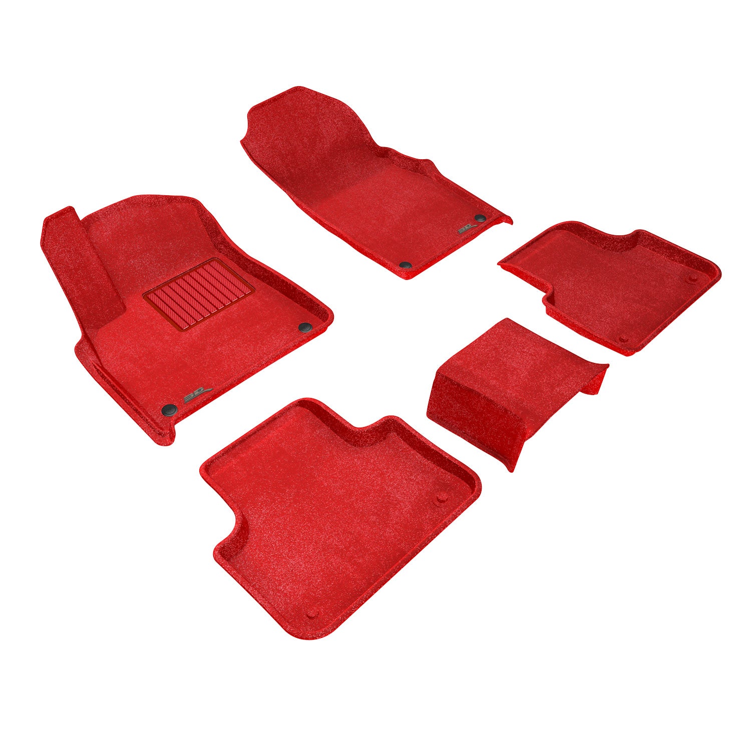 3D Maxpider 2022-2026 Honda Civic 2023-2026 Civic Type R Premium Red 1st 2nd Rows Floor Mat L1HD12004003