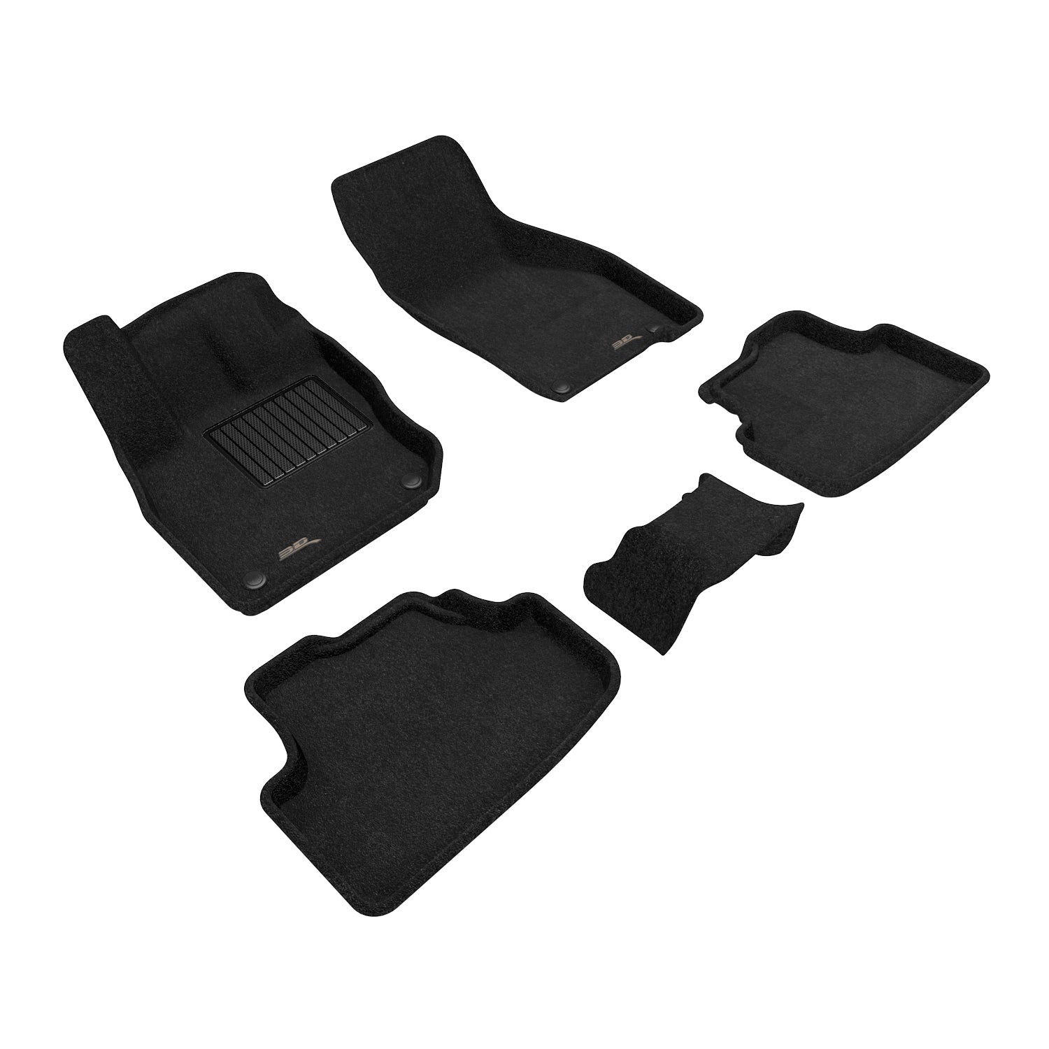 3D Maxpider 2022-2026 Audi A3 S3 RS3 Sedan Elegant Black 1st 2nd Rows Floor Mat L1AD06804709