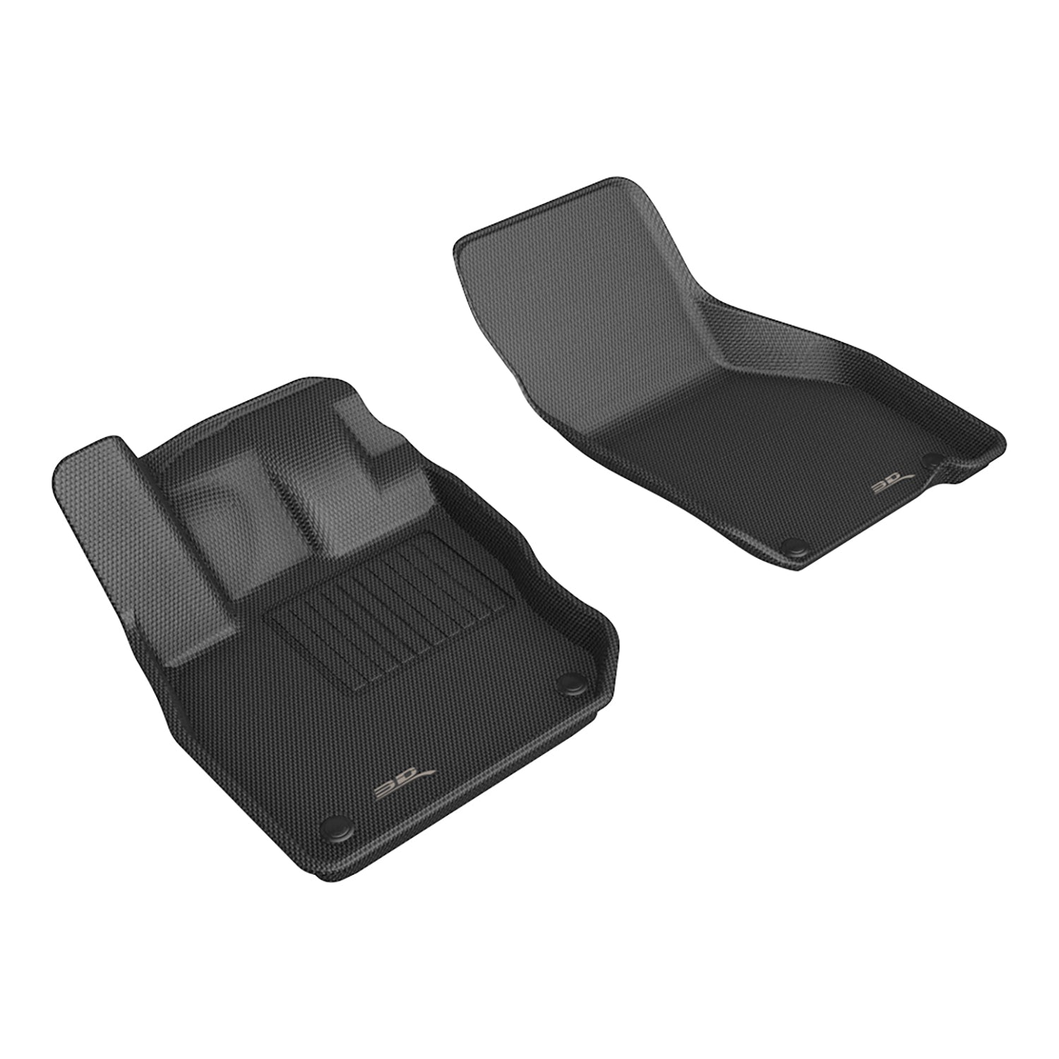 3D Maxpider 2022-2026 Audi A3 S3 RS3 Sedan Kagu Black 1st Rows Floor Mats L1AD06811509