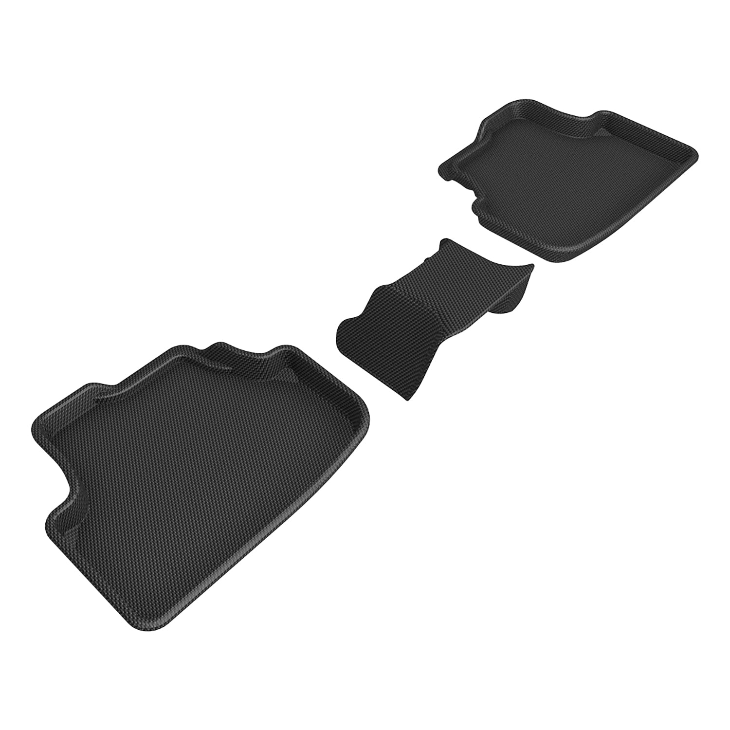 3D Maxpider 2022-2026 Audi A3 S3 RS3 Sedan Kagu Black 2nd Rows Floor Mats L1AD06821509