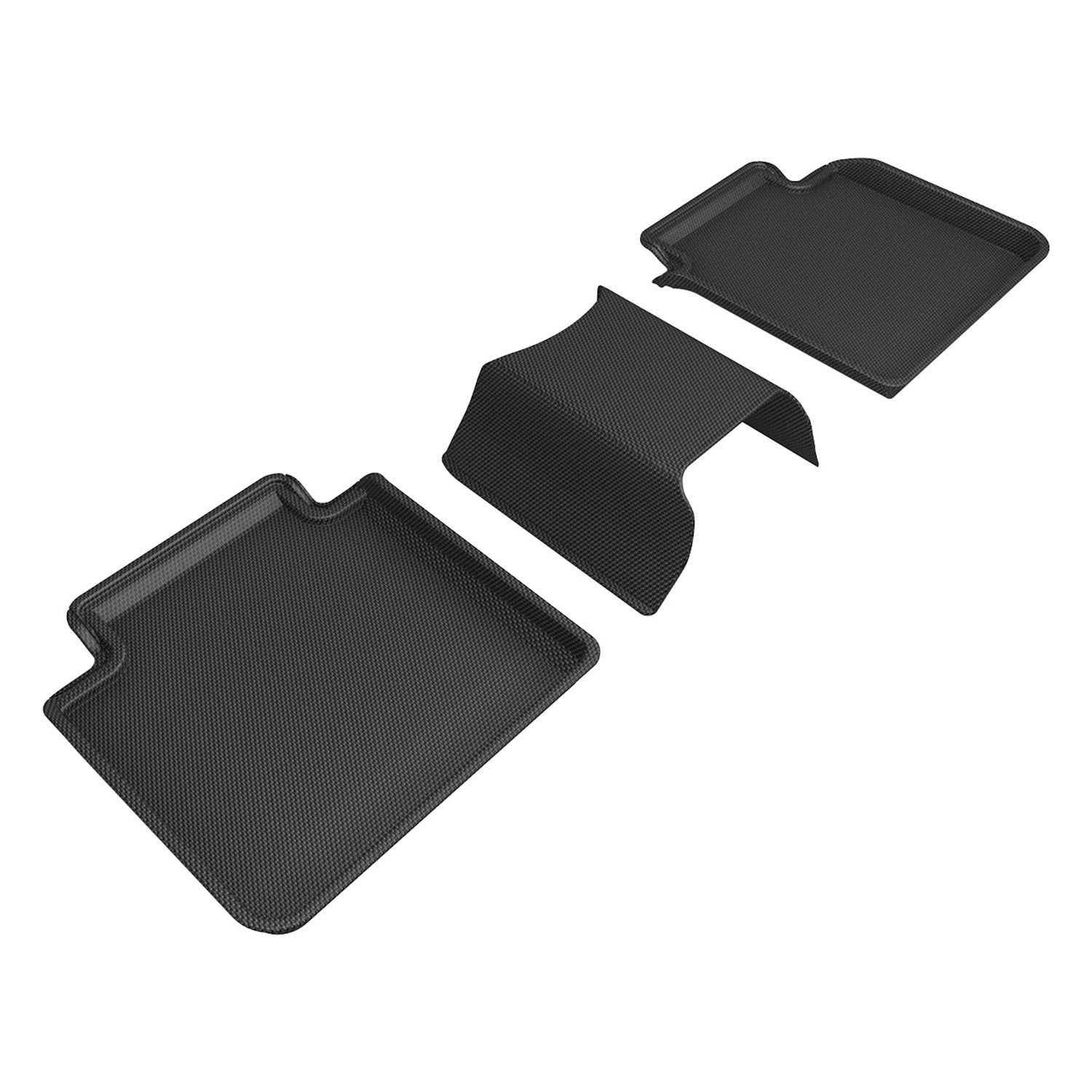 3D Maxpider 2023-2024 Bmw I7 G70 Kagu Black 2nd Row Floor Mat L1BM13621509