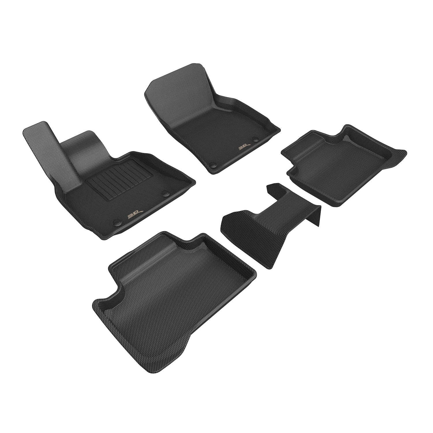 3D Maxpider 2025-2026 BMW X3 G45 Kagu Black 1st 2nd Rows Floor Mat L1BM14801509