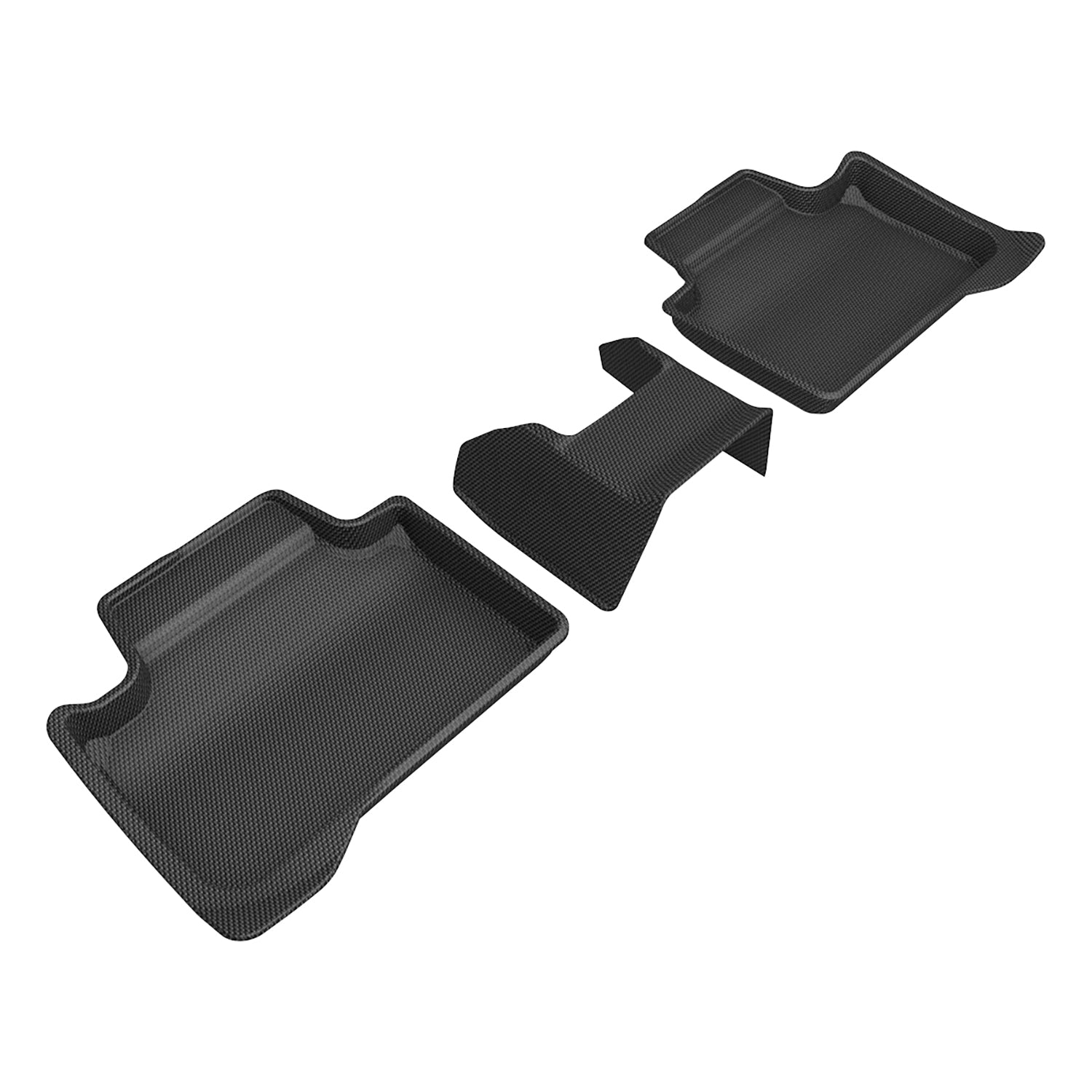 3D Maxpider 2025-2026 BMW X3 G45 Kagu Black 2nd Rows Floor Mat L1BM14821509