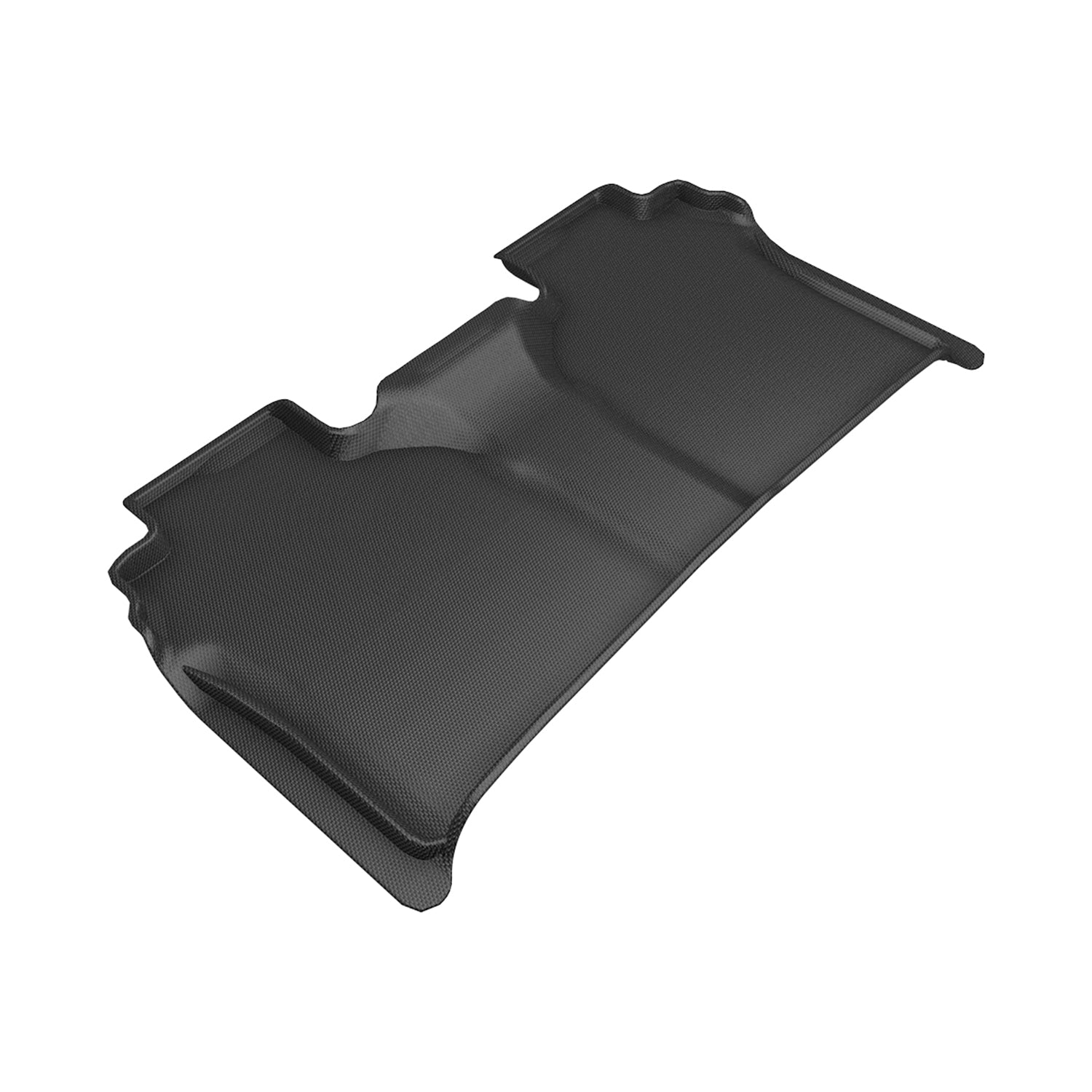 3D Maxpider 2019-2025 Chevrolet Silverado 1500 GMC Sierra 1500 Crew Cab 2020-2025 2500HD 3500HD Bench Seat Kagu Black 2nd Row Vinyl Floor With Carpeted Storage Floor Mats L1CH11121509