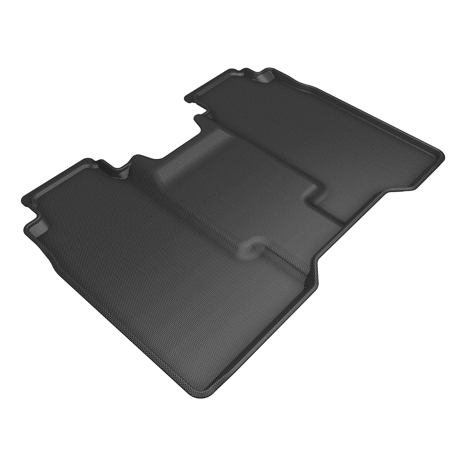 3D Maxpider 2024-2025 Chevrolet Silverado EV GMC Sierra EV Crew Cab Kagu Black 2nd Row Floor Mats L1CH11321509