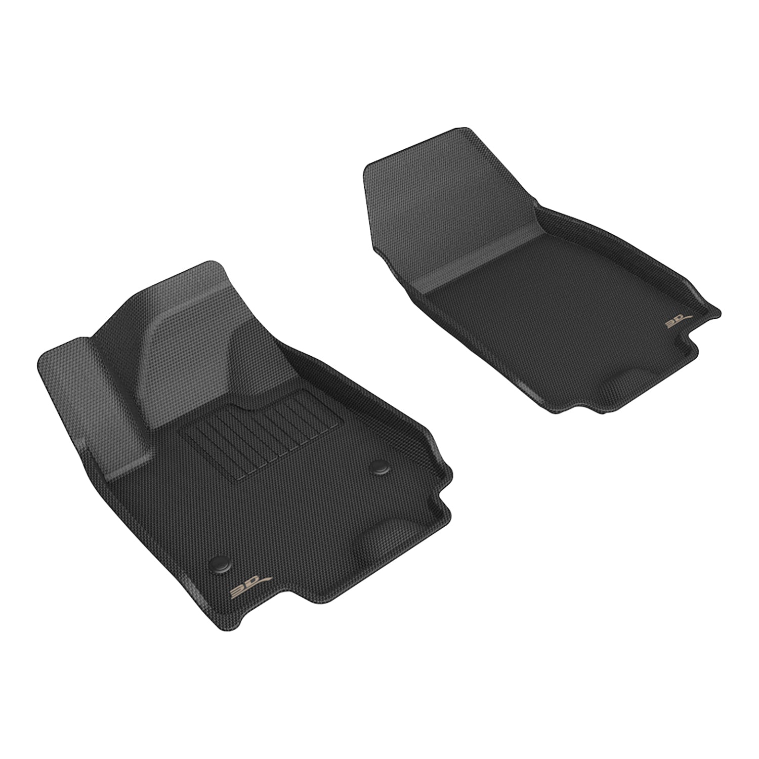 3D Maxpider 2024-2026 Chevrolet Equinox EV Kagu Black 1st Rows Floor Mats L1CH11811509