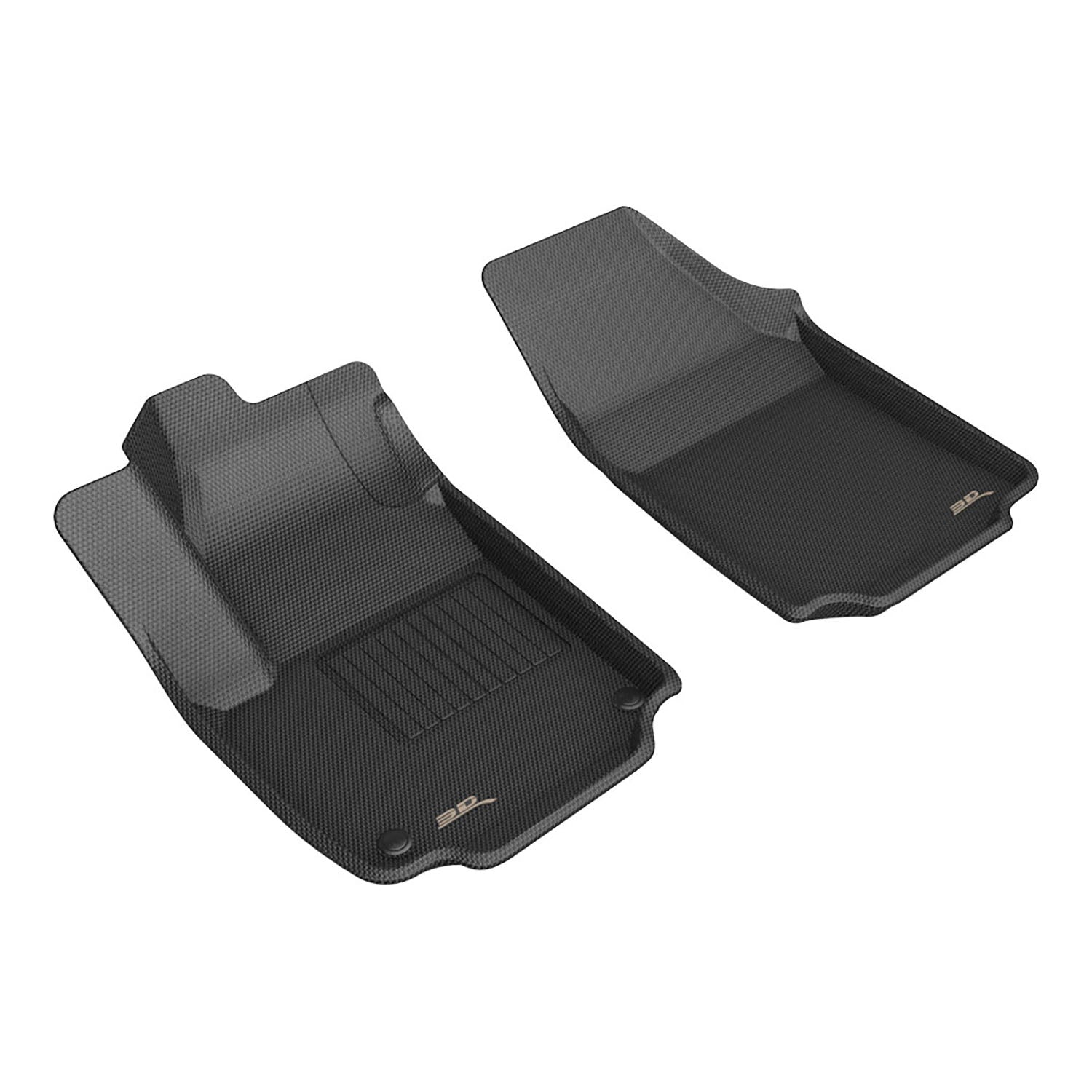 3D Maxpider 2025-2026 Chevrolet Equinox Gas Kagu Black 2nd Rows Floor Mat L1CH11911509