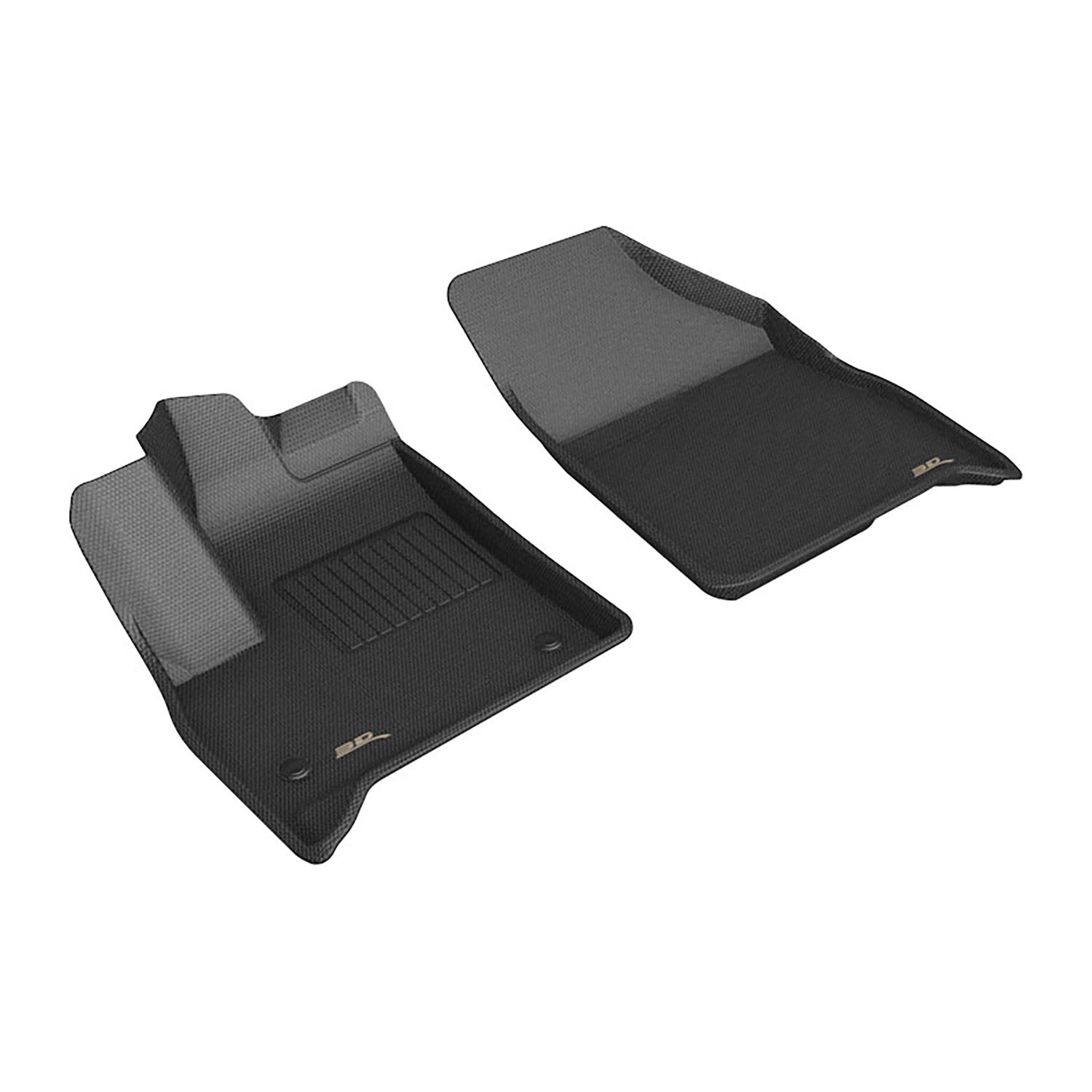3D Maxpider 2024-2026 Chevrolet Traverse GMC Acadia 2025-2026 Buick Enclave Kagu Black 1st Rows Floor Mat L1CH12211509