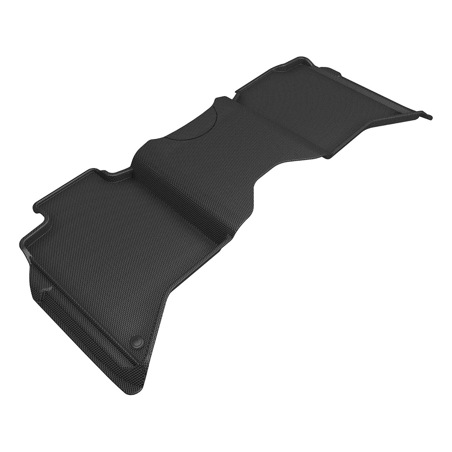 3D Maxpider 2019-2024 Dodge Ram 2500 Crew Cab Bucket Seats Kagu Black 2nd Row Floor Mat L1DG03721509