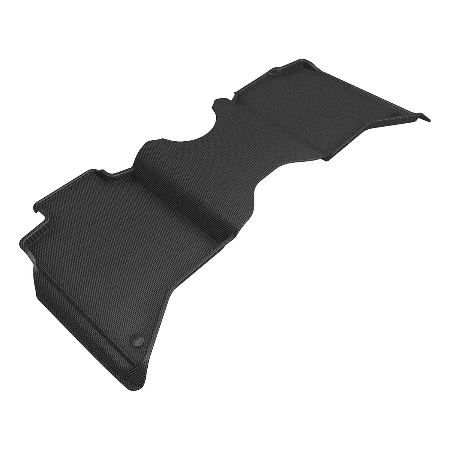 3D Maxpider 2019-2024 Dodge Ram 3500 Crew Cab Bench Seats Kagu Black 2nd Row Floor Mat L1DG03821509