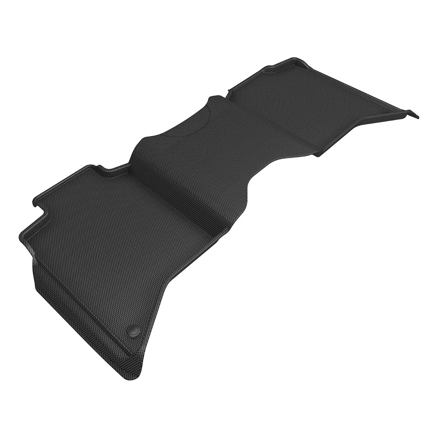 3D Maxpider 2019-2024 Dodge Ram 3500 Crew Cab Bucket Seats Kagu Black 2nd Row Floor Mat L1DG03921509