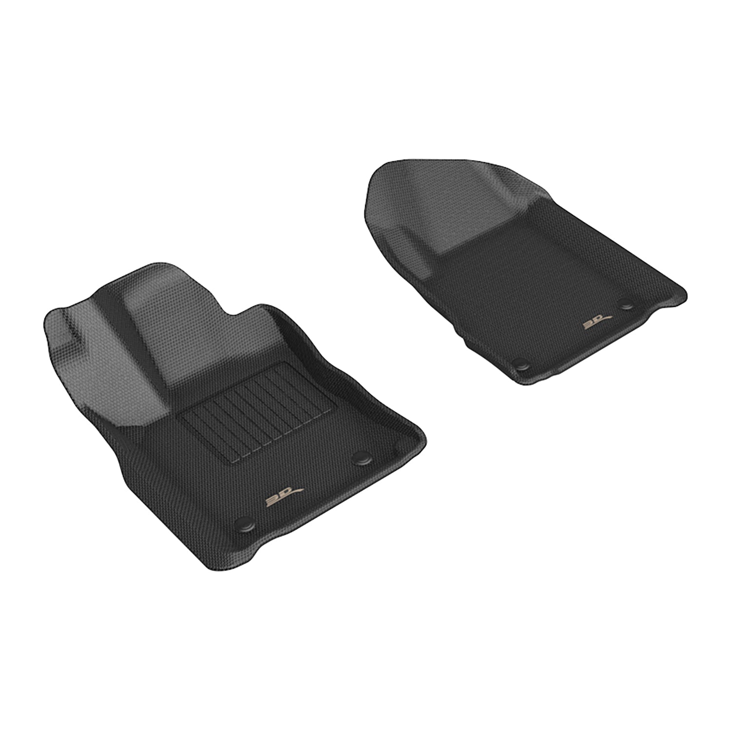 3D Maxpider 2013-2026 Dodge Durango Jeep Grand Cherokee Kagu Black 1st Rows Floor Mat L1DG04411509