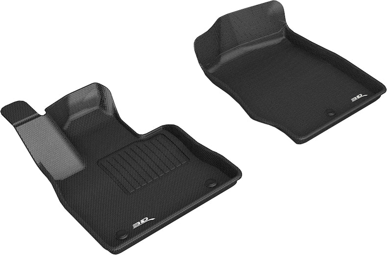 3D Maxpider 2020-2024 Ford Police Interceptor Utility Ford Explorer Vinyl Floor Kagu Black 1st Row Floor Mat L1FR18211509