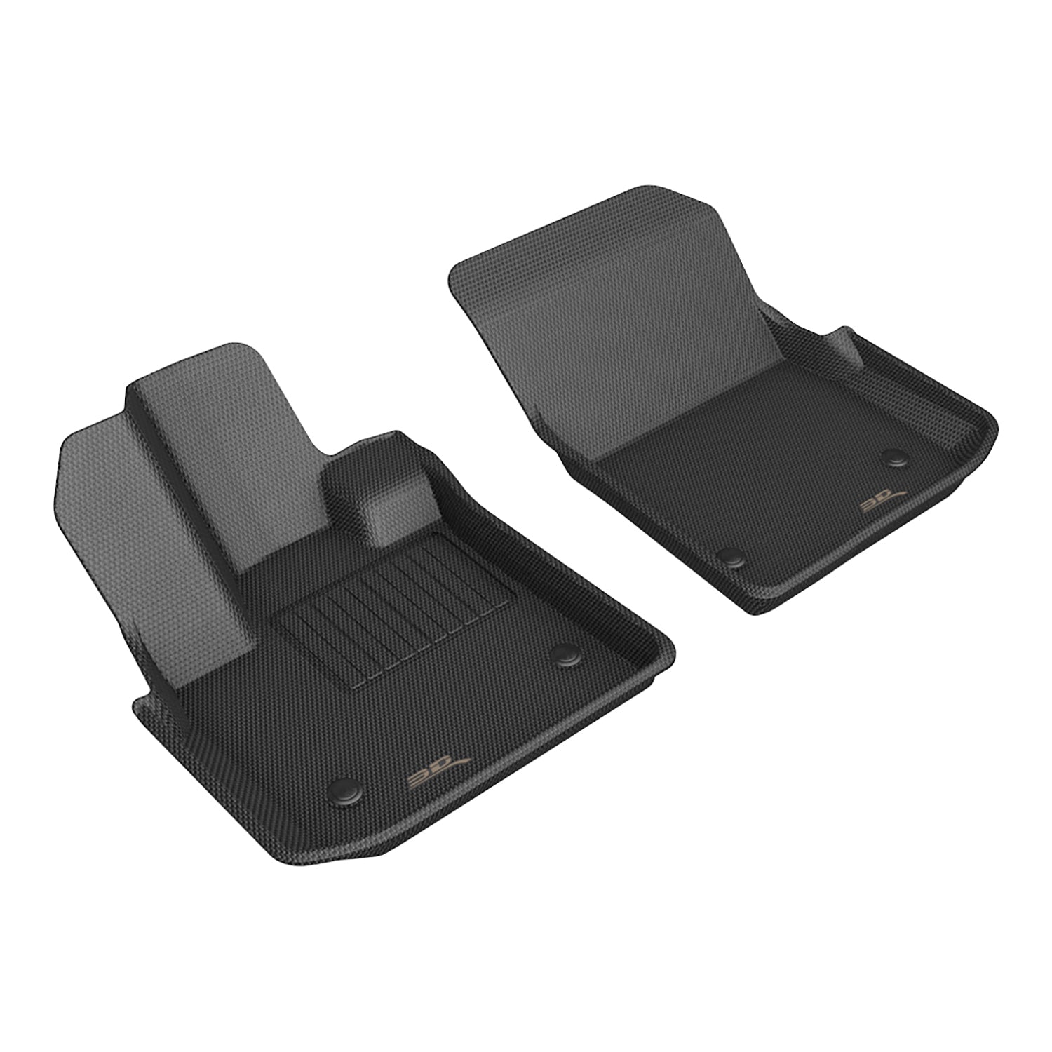 3D Maxpider 2024 Fisker Ocean Kagu Black 1st Row Floor Mat L1FS00111509