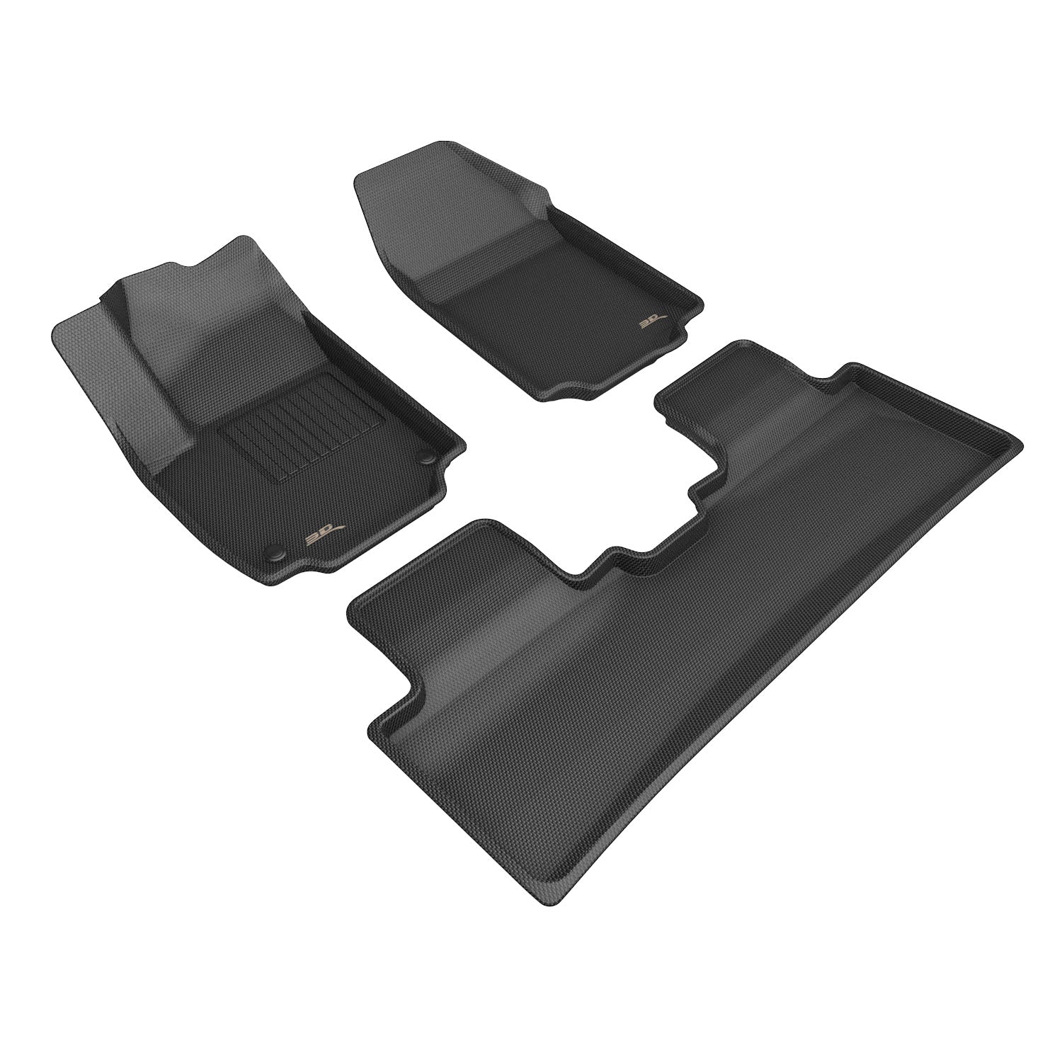 3D Maxpider 2025-2026 GMC Terrain Kagu Black 1st 2nd Rows Floor Mat L1GM03901509