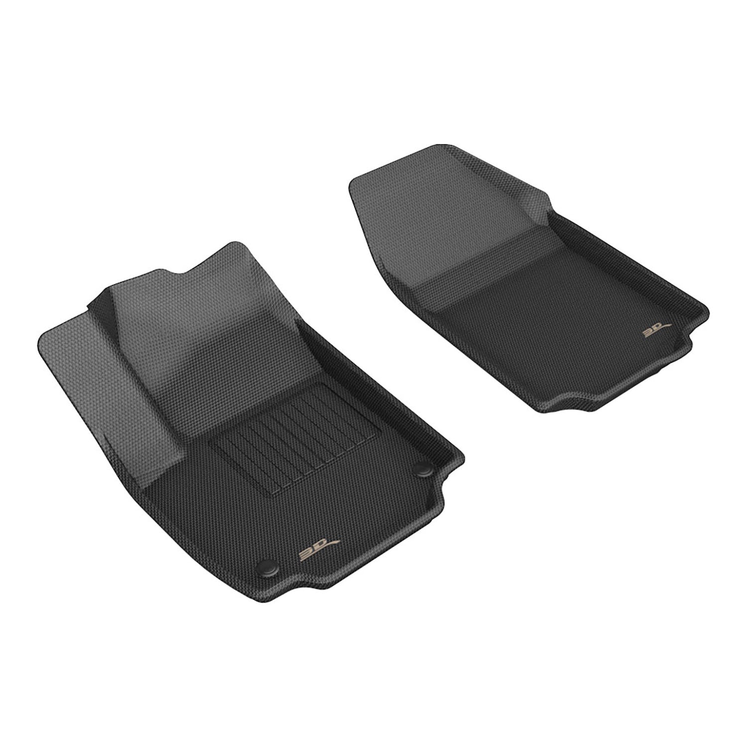 3D Maxpider 2025-2026 GMC Terrain Kagu Black 1st Rows Floor Mat L1GM03911509