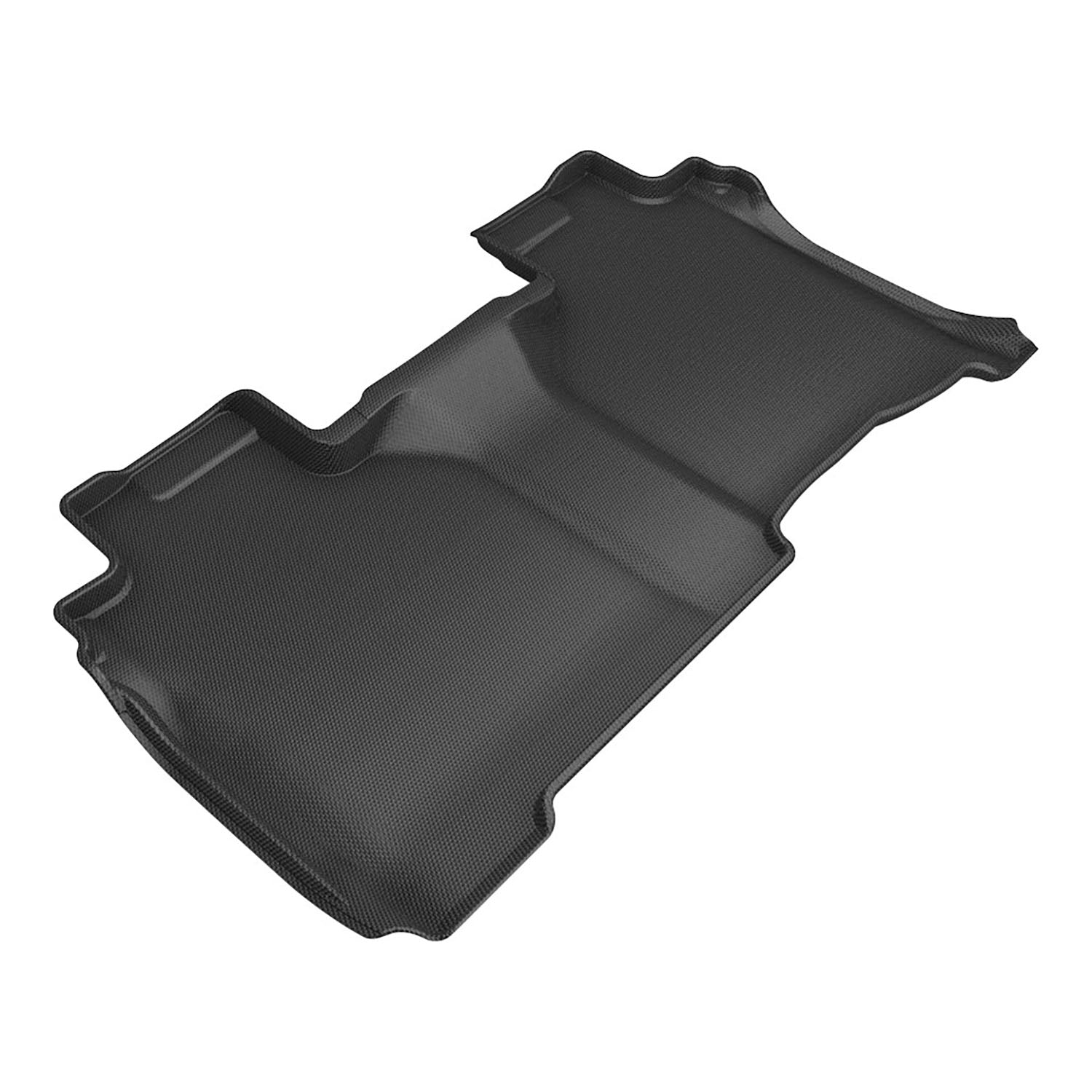 3D Maxpider 2019-2026 GMC Sierra 2500 3500 Double Cab Vinyl Floor Kagu Black 2nd Rows Floor Mat L1GM04121509