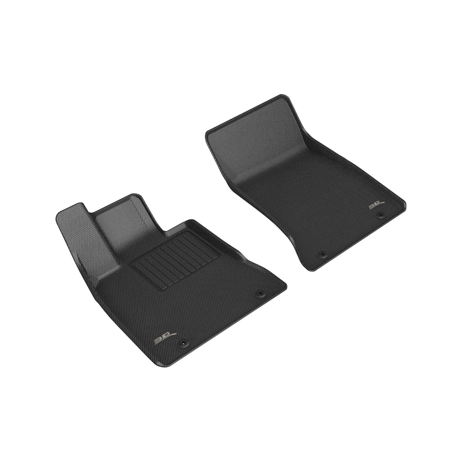 3D Maxpider 2021-2024 Genesis G80 Kagu Black 1st Rows Floor Mats L1GS00611509