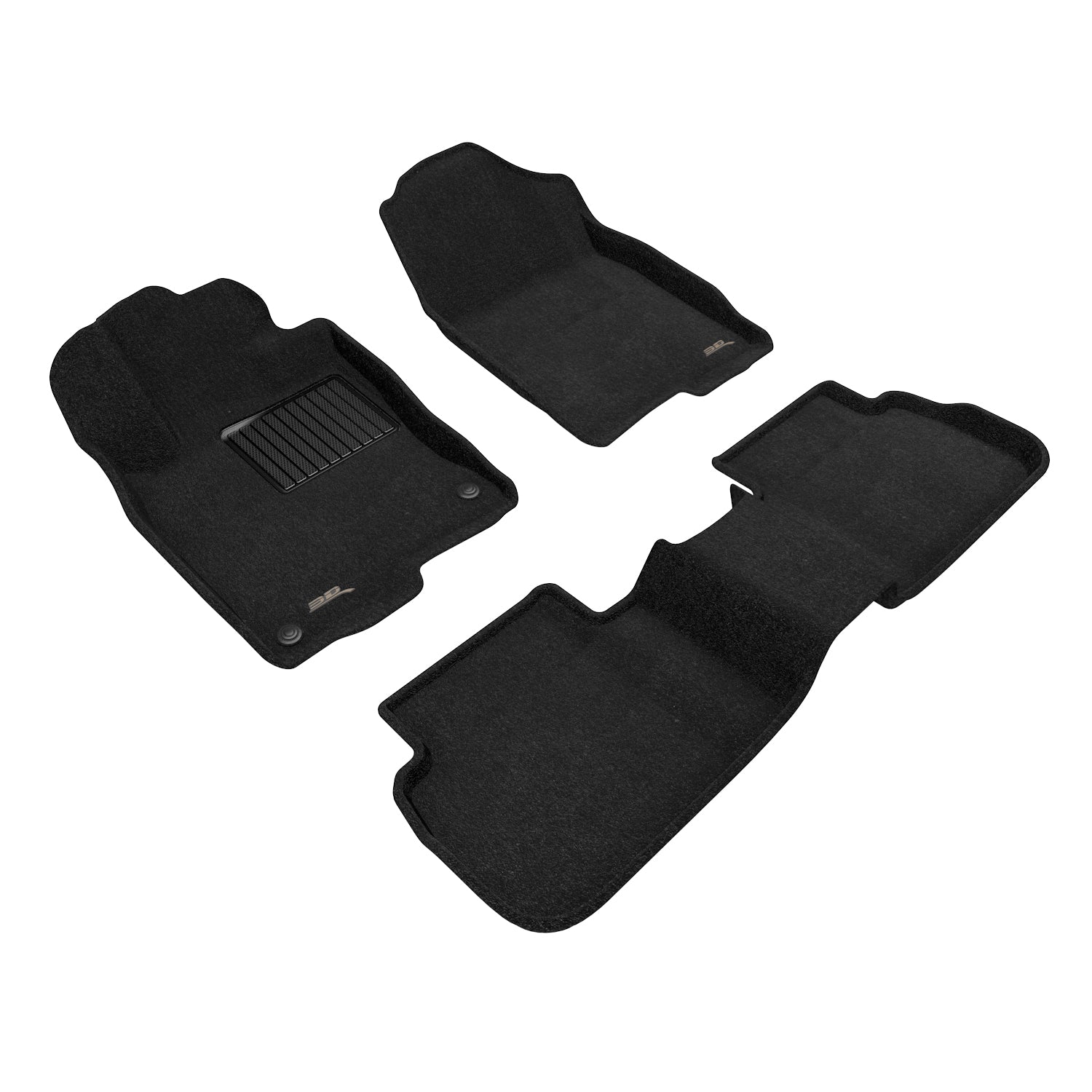 3D Maxpider 2022-2025 Honda Civic Without 2nd Row Usb Charging Port Elegant Black 1st 2nd Row Floor Mat L1HD12004709