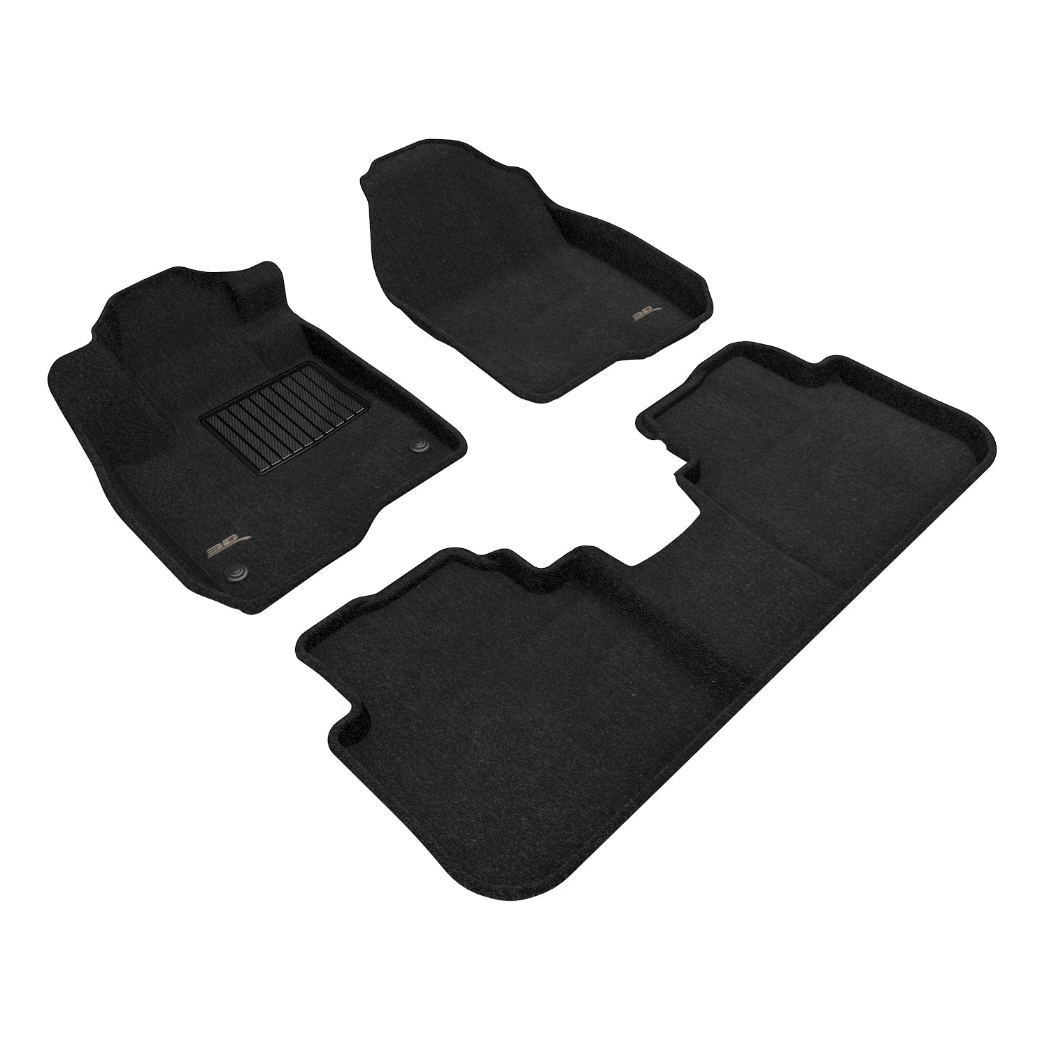 3D Maxpider 2023-2025 Honda CR-V Elegant Black 1st 2nd Row Floor Mat L1HD13204709