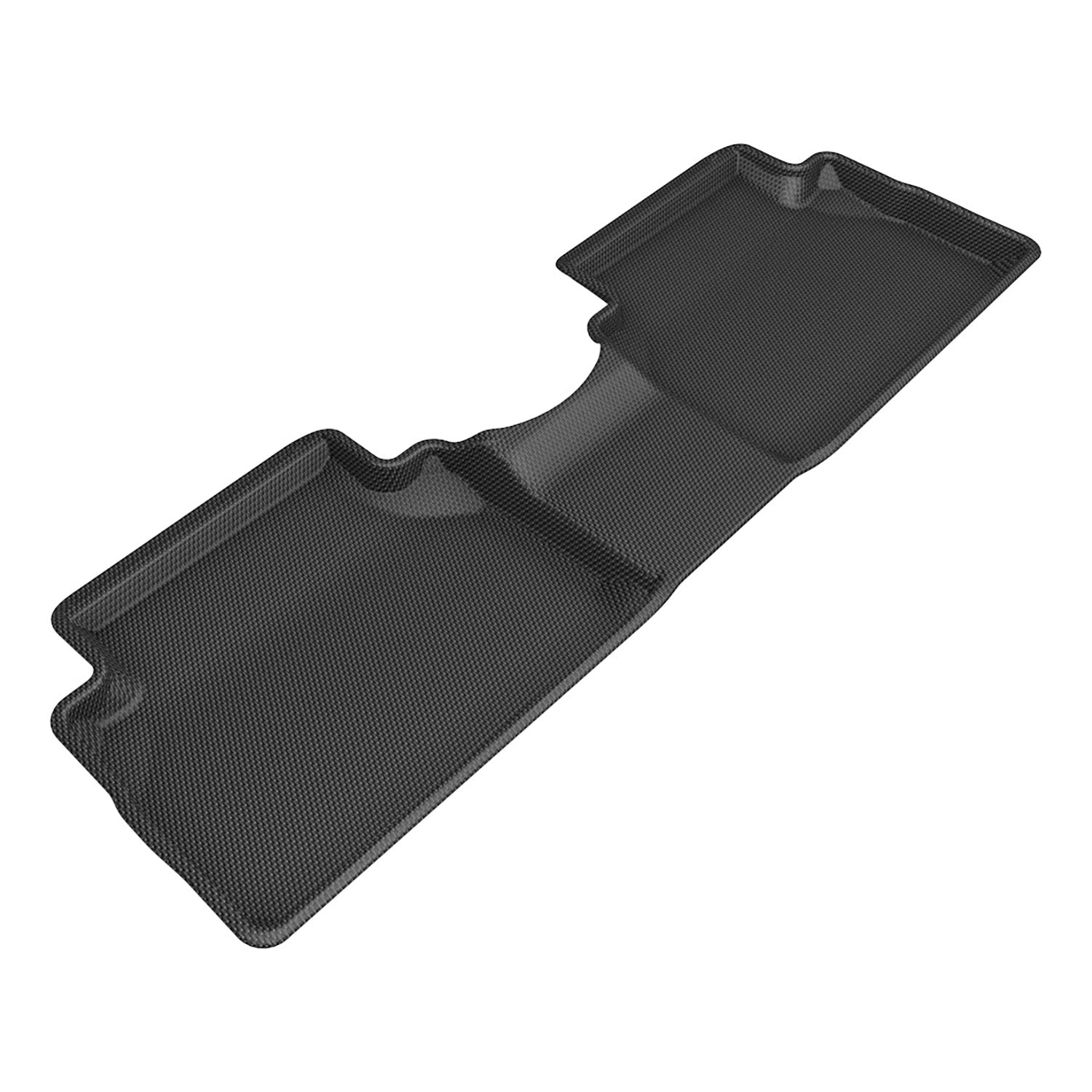3D Maxpider 2021-2023 Hyundai Santa Fe Gas Kagu Black 2nd Row Floor Mat L1HY13821509