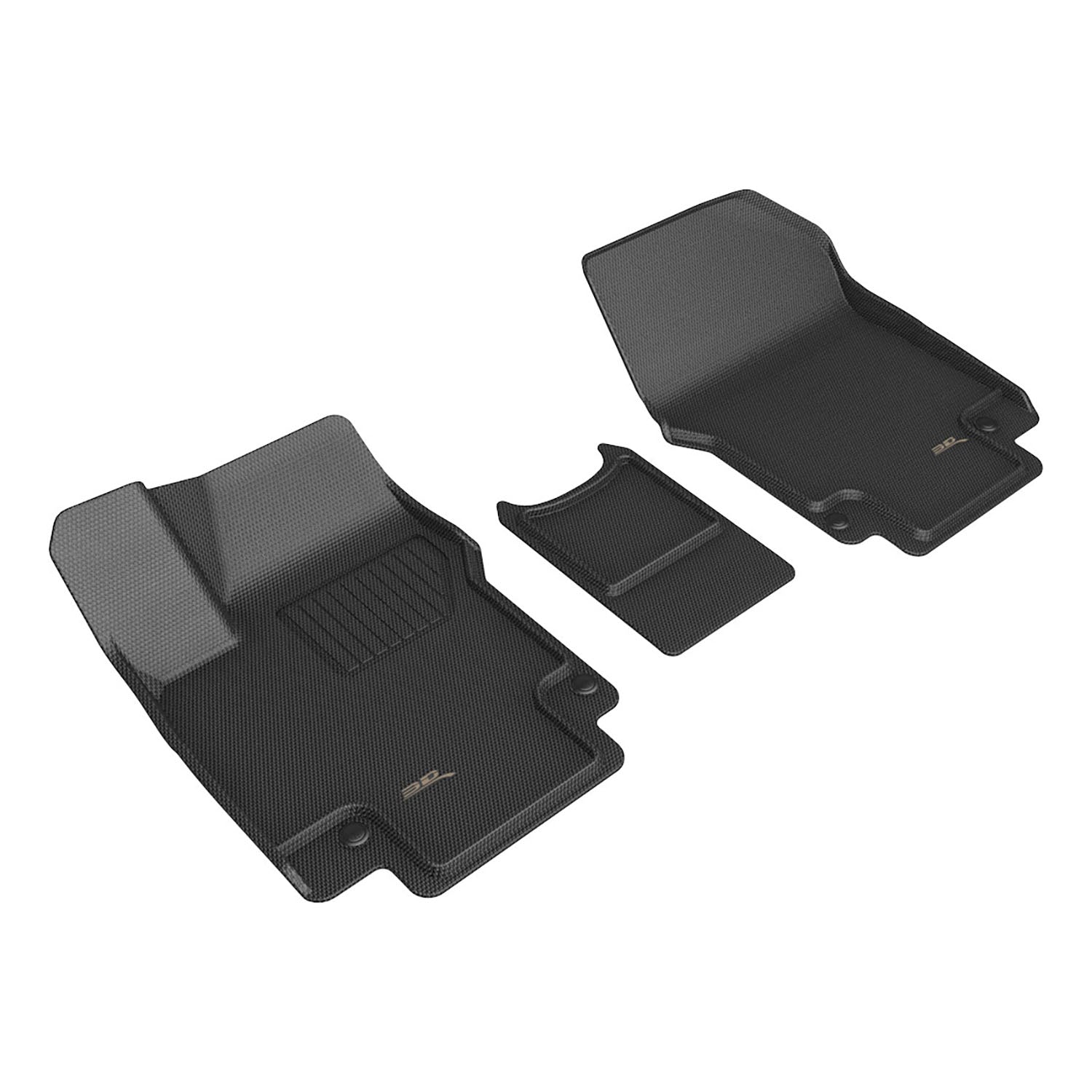 3D Maxpider 2025-2026 Hyundai Ioniq 5 Kagu Black 1st Rows Floor Mat L1HY15211509