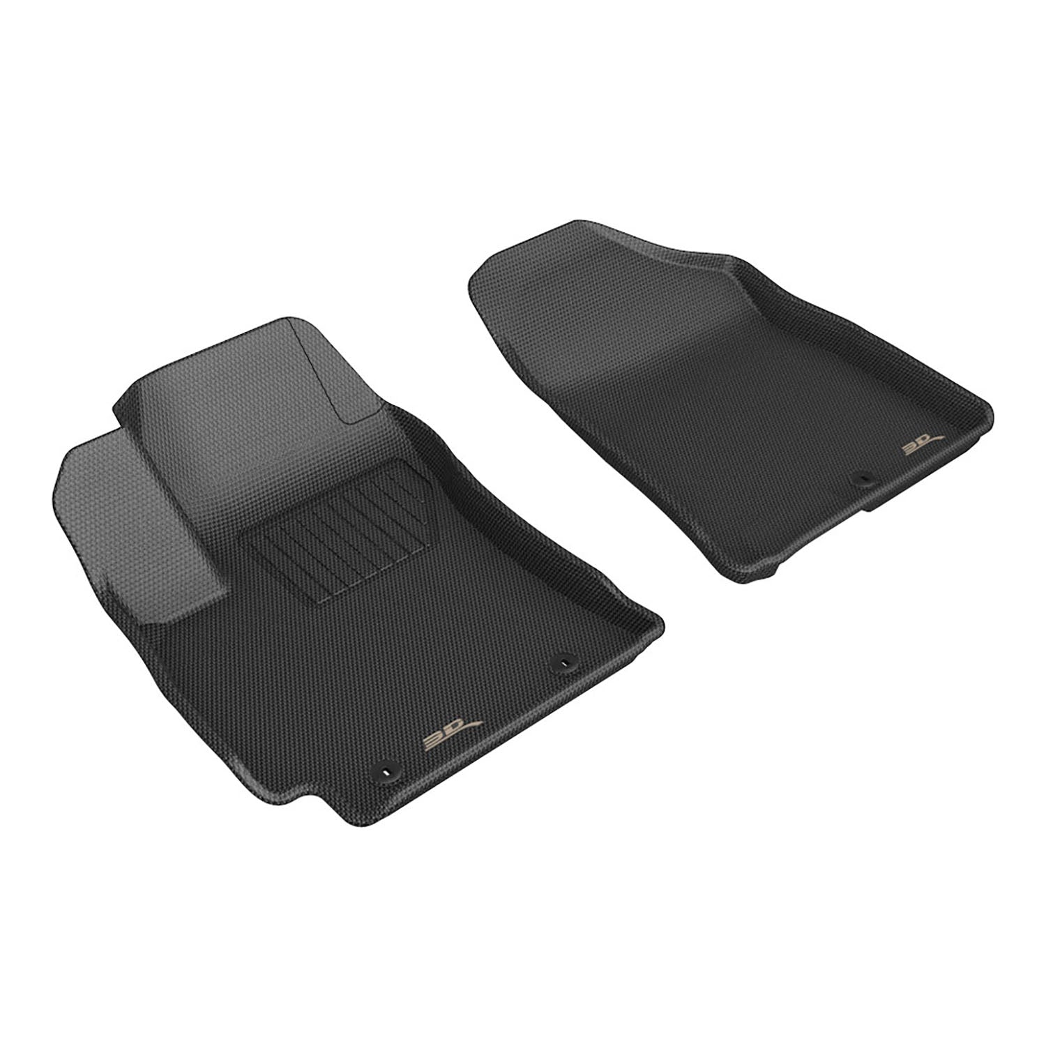 3D Maxpider 2024-2025 Hyundai Kona Kagu Black 1st Row Floor Mat L1HY15311509