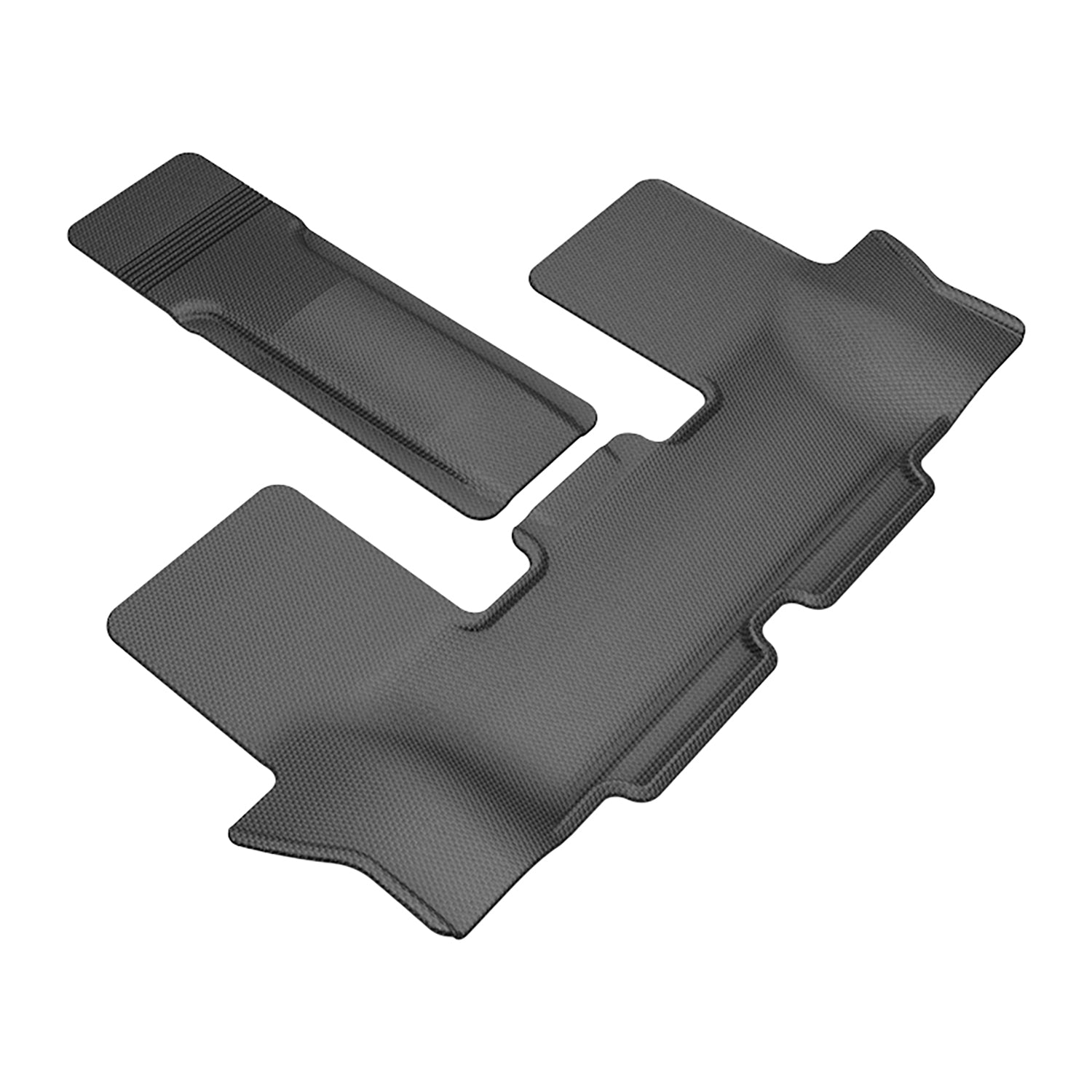 3D Maxpider 2024-2026 Hyundai Santa Fe Gas Kagu Black 3rd Rows Floor Mats L1HY15431509