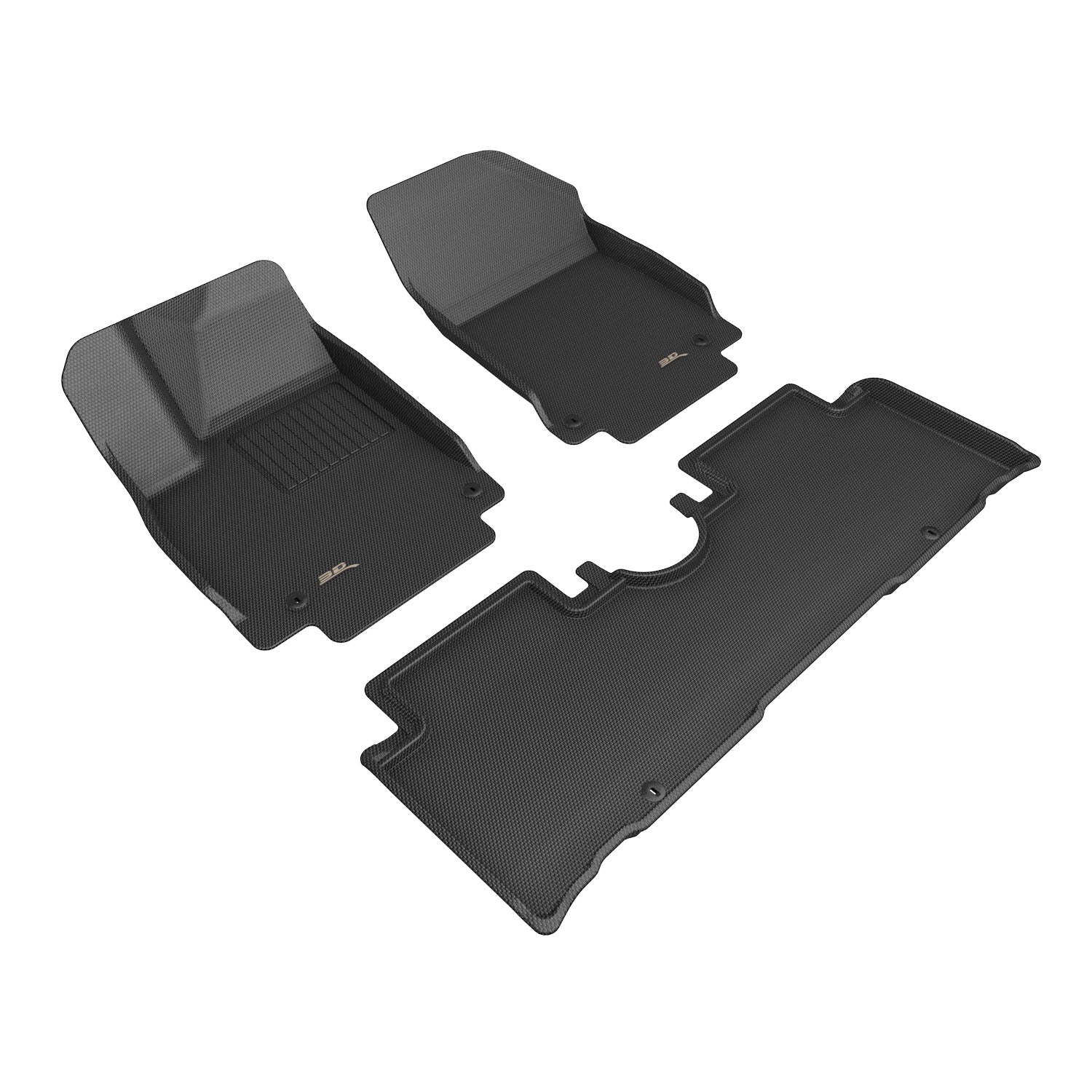 3D Maxpider 2025-2026 Hyundai Ioniq 5 N Kagu Black 1st 2nd Rows Floor Mat L1HY17201509