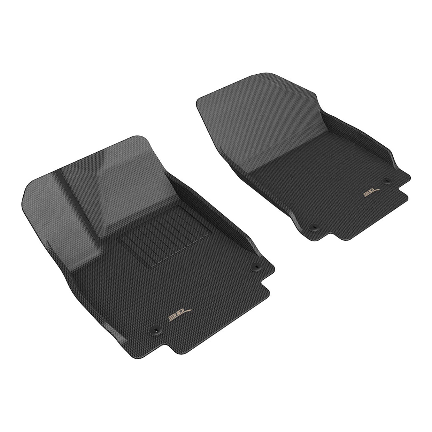 3D Maxpider 2025-2026 Hyundai Ioniq 5 N Kagu Black 1st Rows Floor Mat L1HY17211509