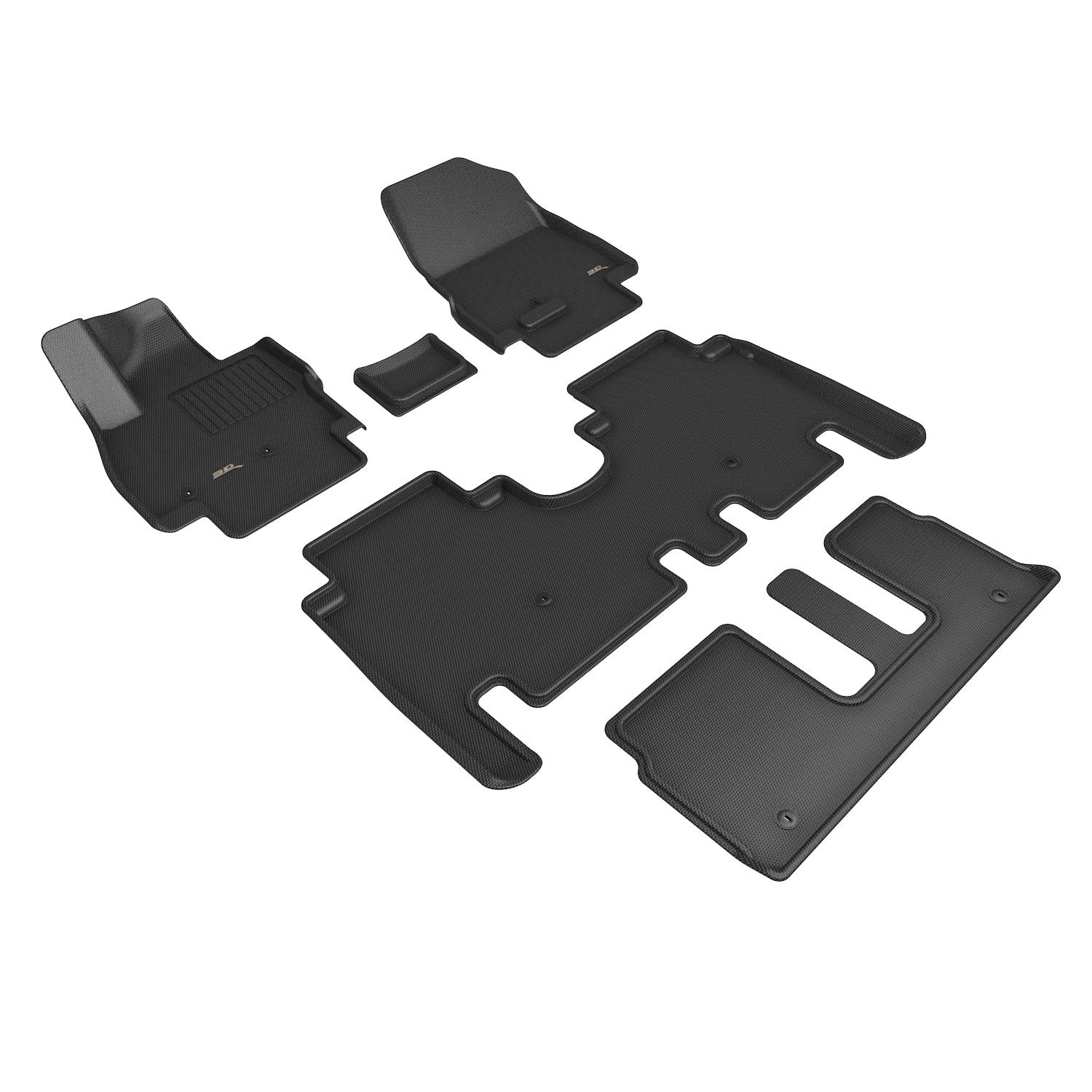 3D Maxpider 2026 Hyundai Ioniq 9 7-Seat Kagu Black 1st 2nd 3rd Rows Floor Mats L1HY17801509