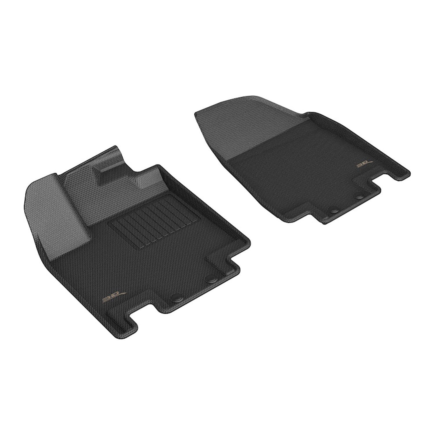 3D Maxpider 2022-2024 Infiniti Qx60 Nissan Pathfinder Kagu Black 1st Row Floor Mat L1IN03211509