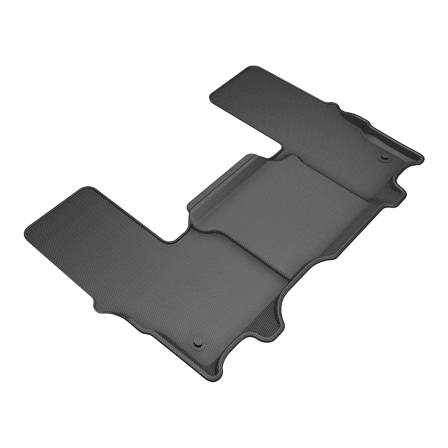 3D Maxpider 2022-2024 Jeep Grand Wagoneer Kagu 3rd Row Floor Mats Carbon Fiber Embossed Pattern Black L1JP03431509