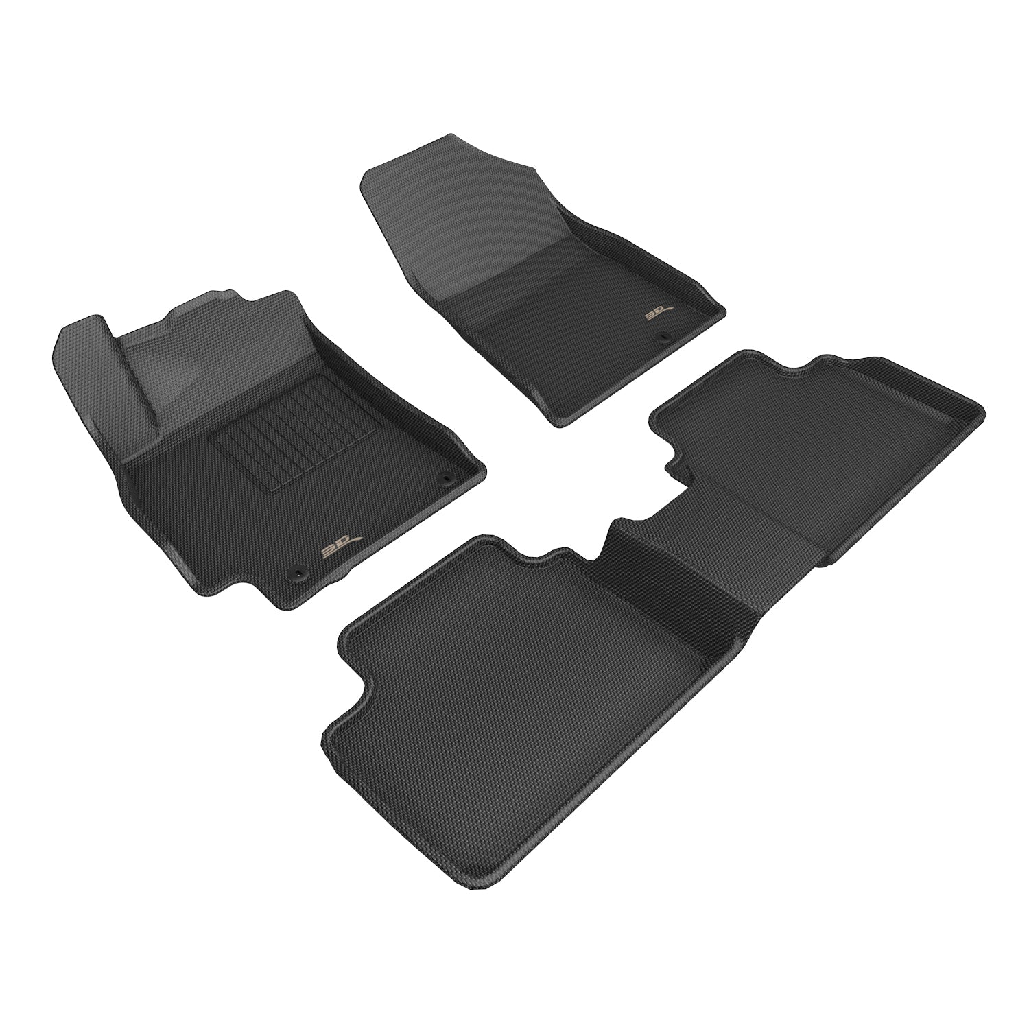 3D Maxpider 2025-2026 Kia K4 Kagu Black 1st 2nd Rows Floor Mat L1KA09601509