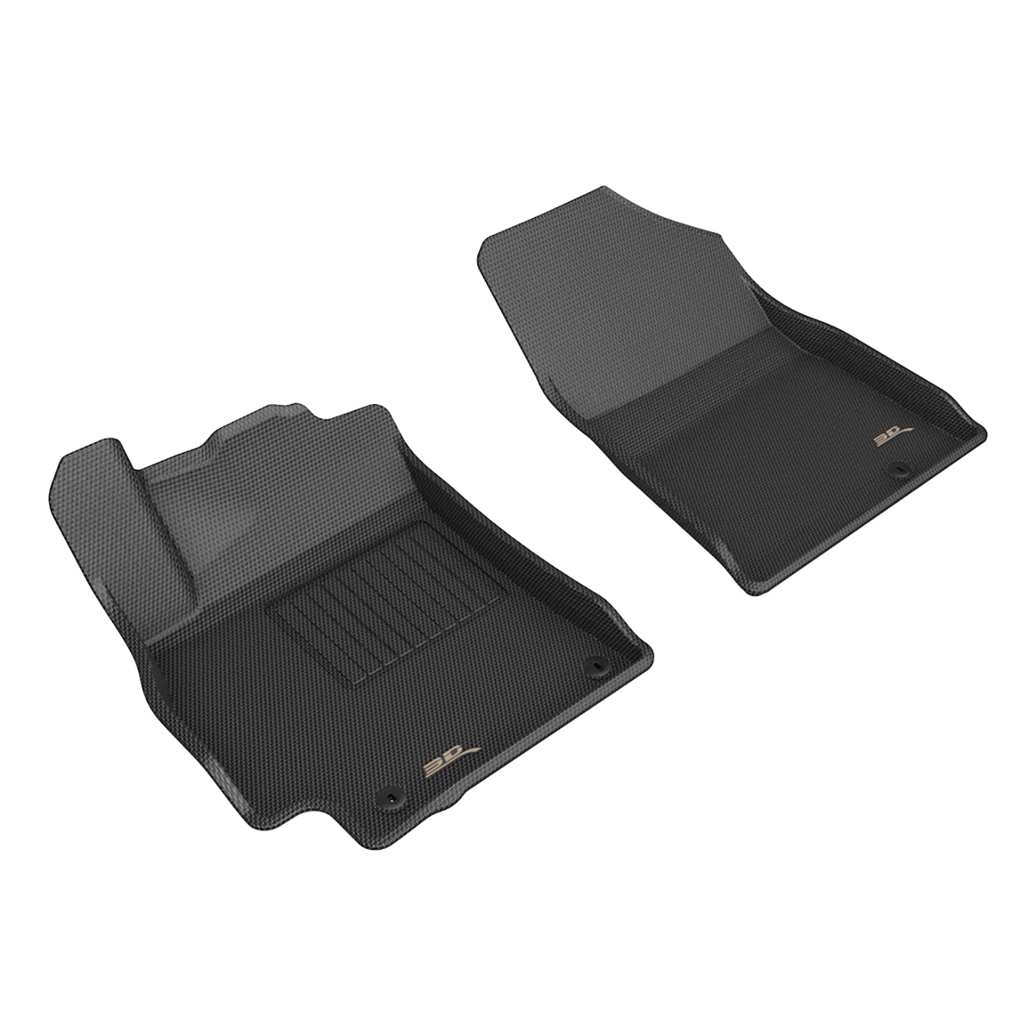 3D Maxpider 2025-2026 Kia K4 Kagu Black 1st Rows Floor Mat L1KA09611509