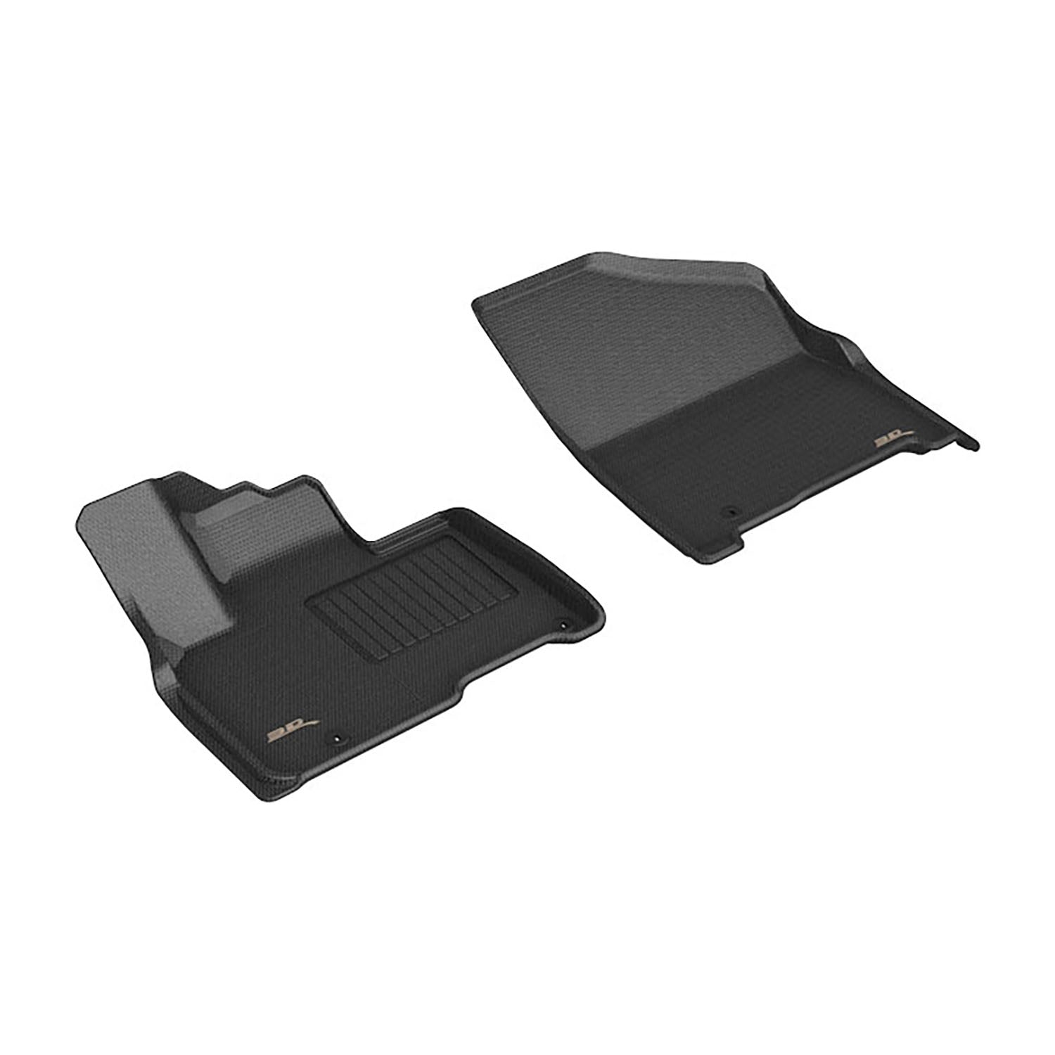 3D Maxpider 2025-2026 Kia Carnival Hybrid Kagu Black 1st Rows Floor Mat L1KA10811509