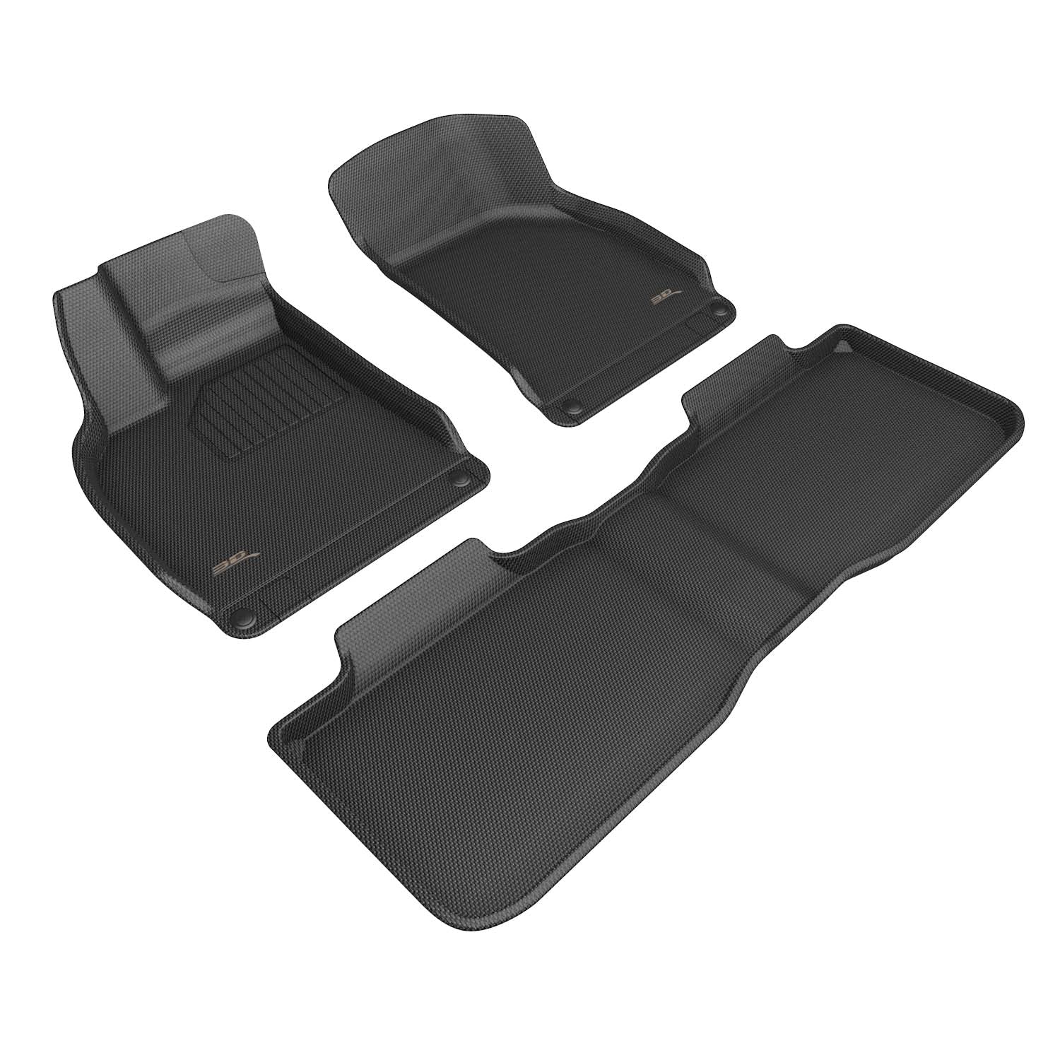 3D Maxpider 2022-2024 Lucid Air Touring Custom Fit Floor Liner Kagu Gray 1st 2nd Row L1LU00101501